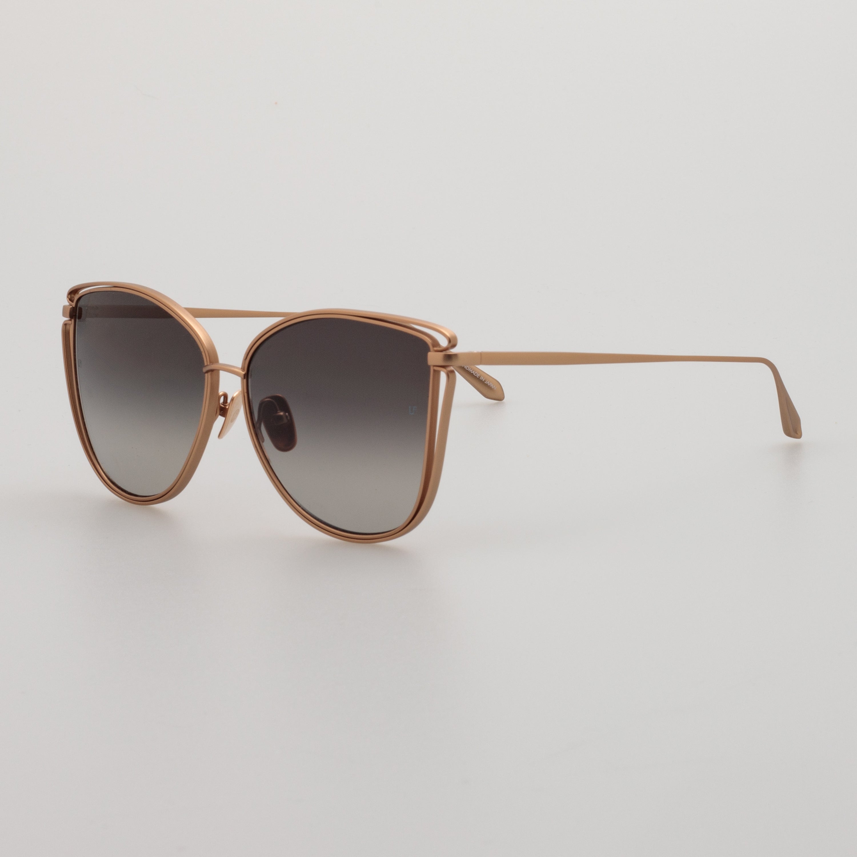 Dinah Sunglasses in Matt 18K Rose Gold