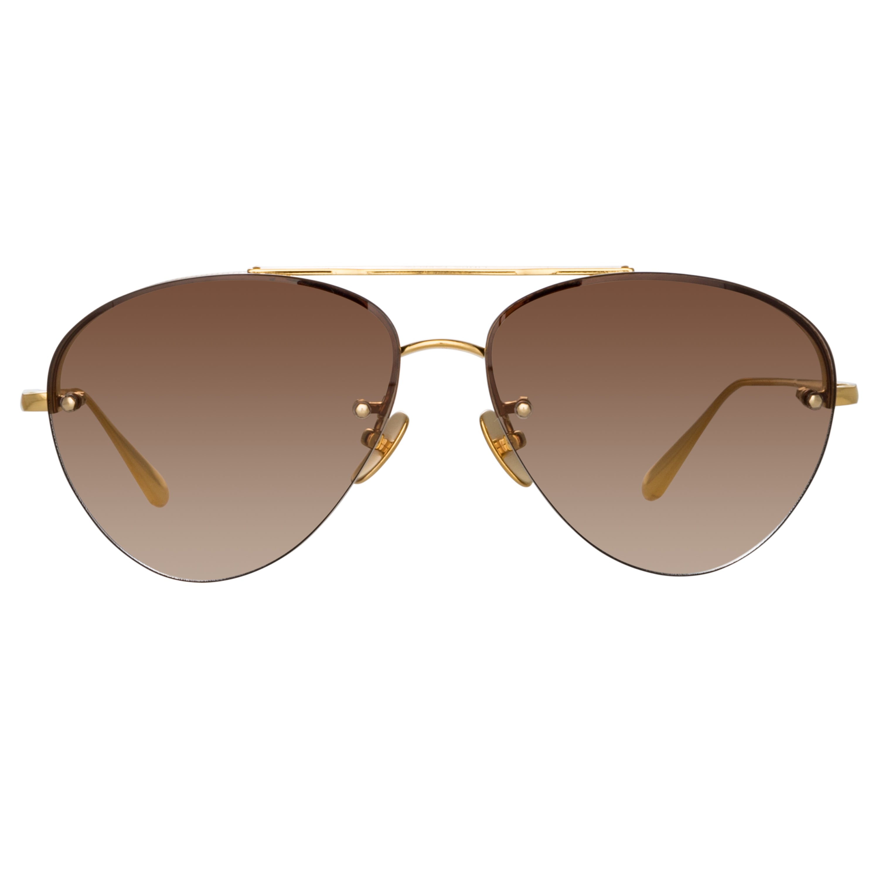 Edano Sunglasses in 22K Yellow Gold