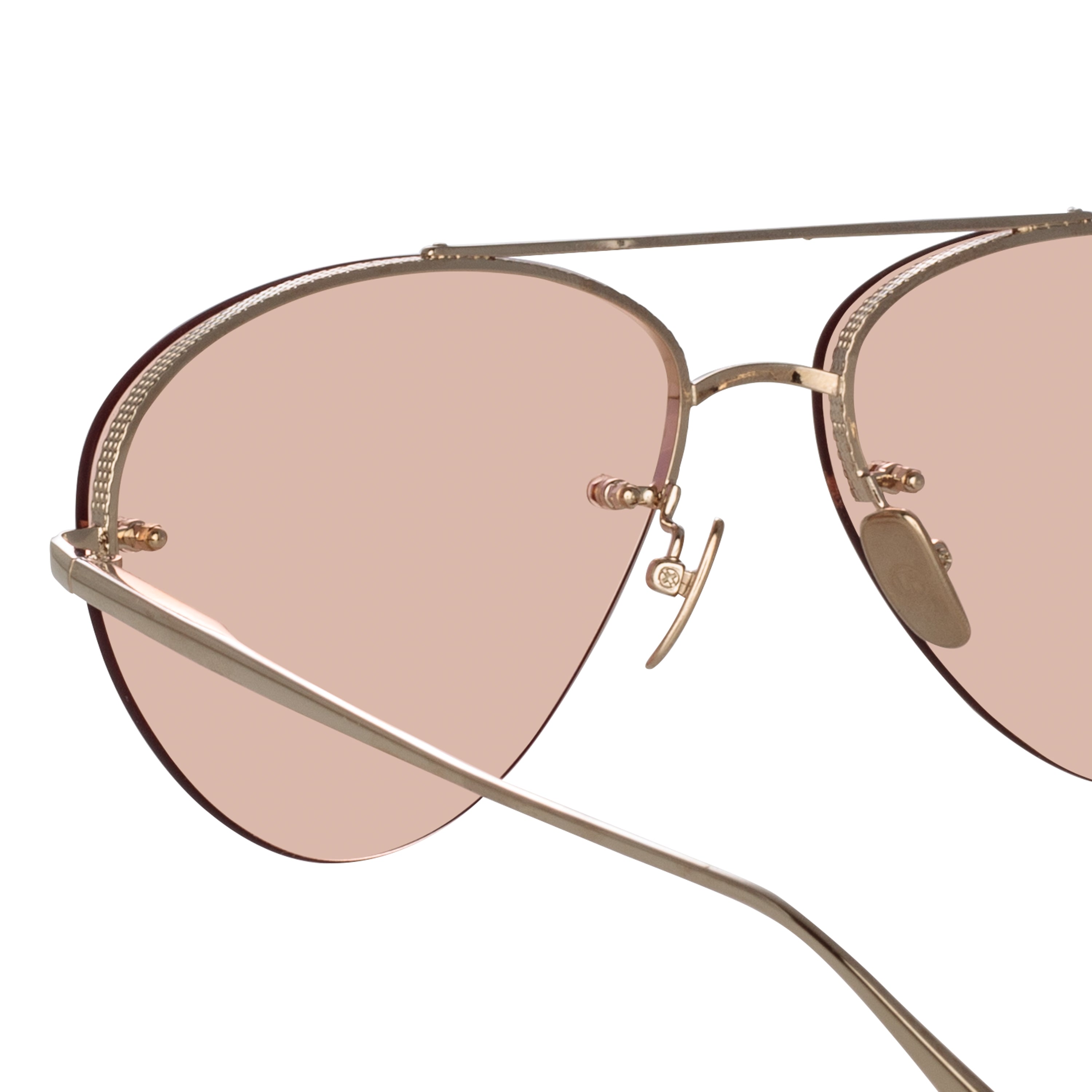 Edano Sunglasses in 22K Light Gold