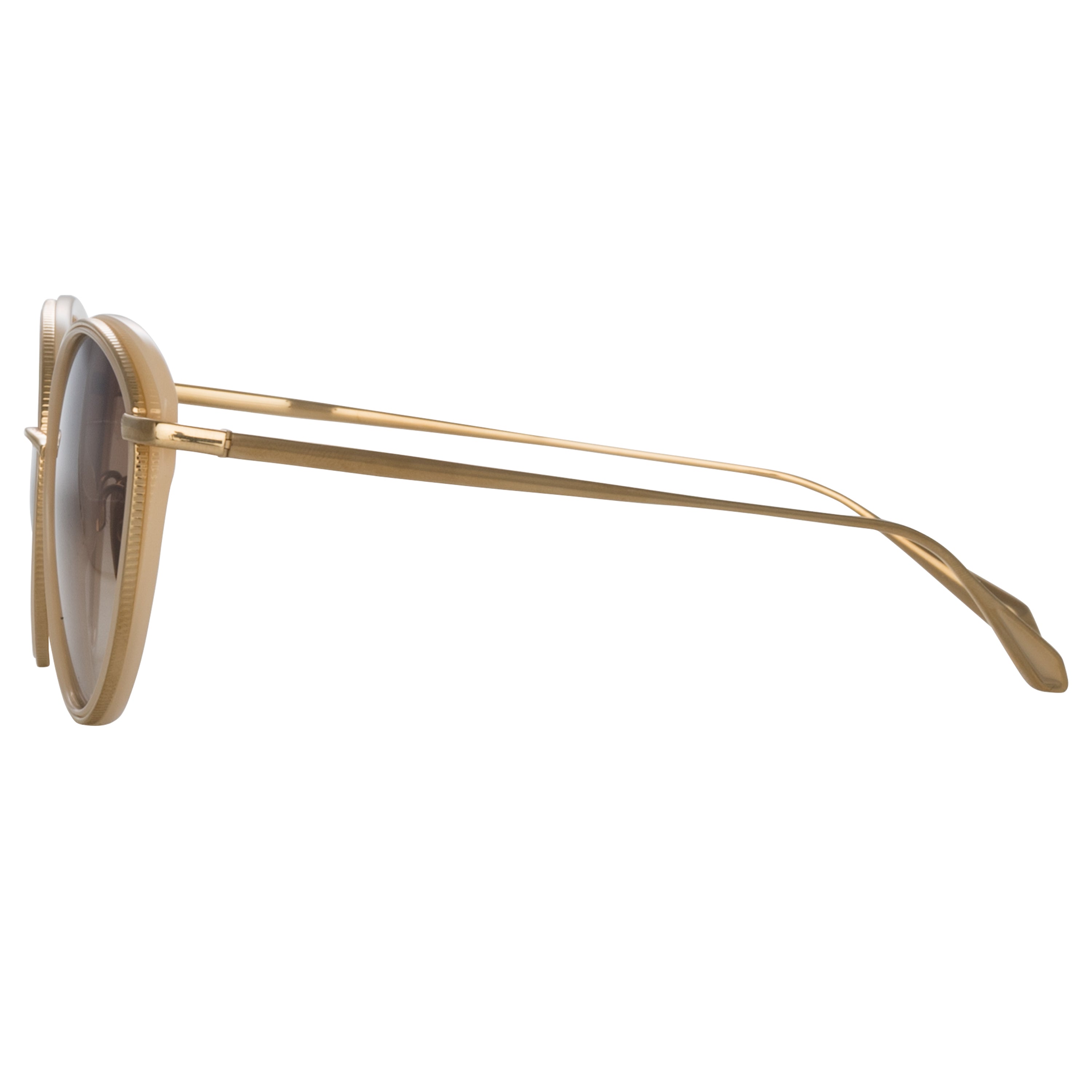 Song Sunglasses in 22K Light Gold and Peach