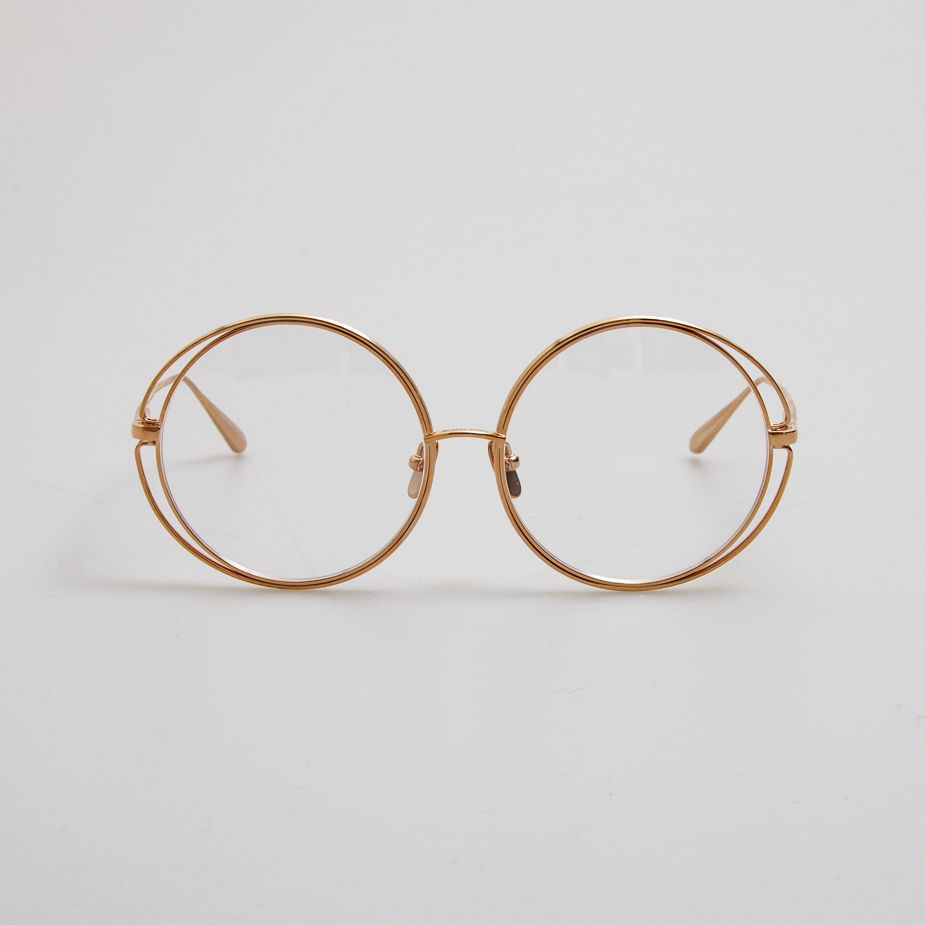 Selene Round Optical Frame in 18K Rose Gold