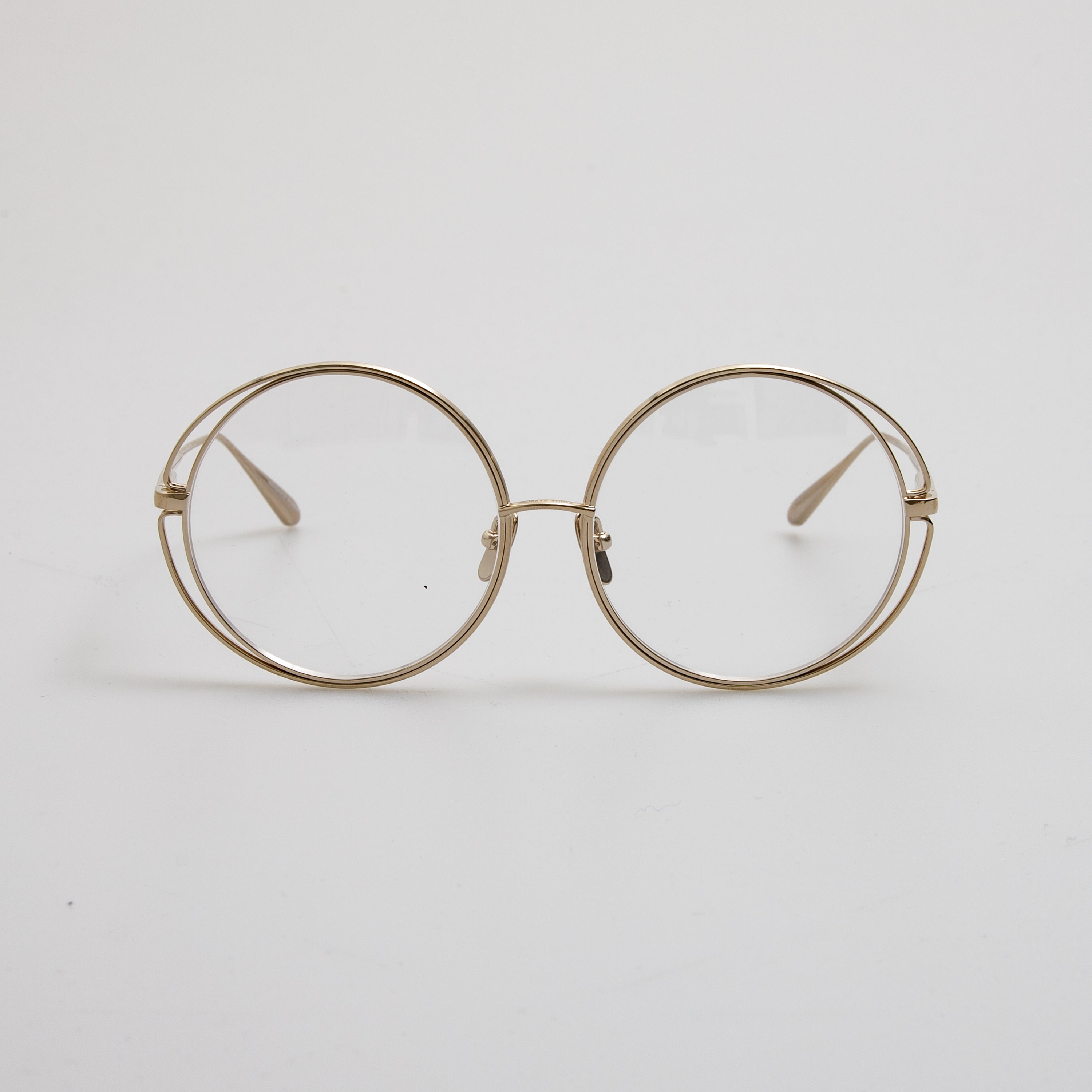 Selene Round Optical Frame in 22K Light Gold