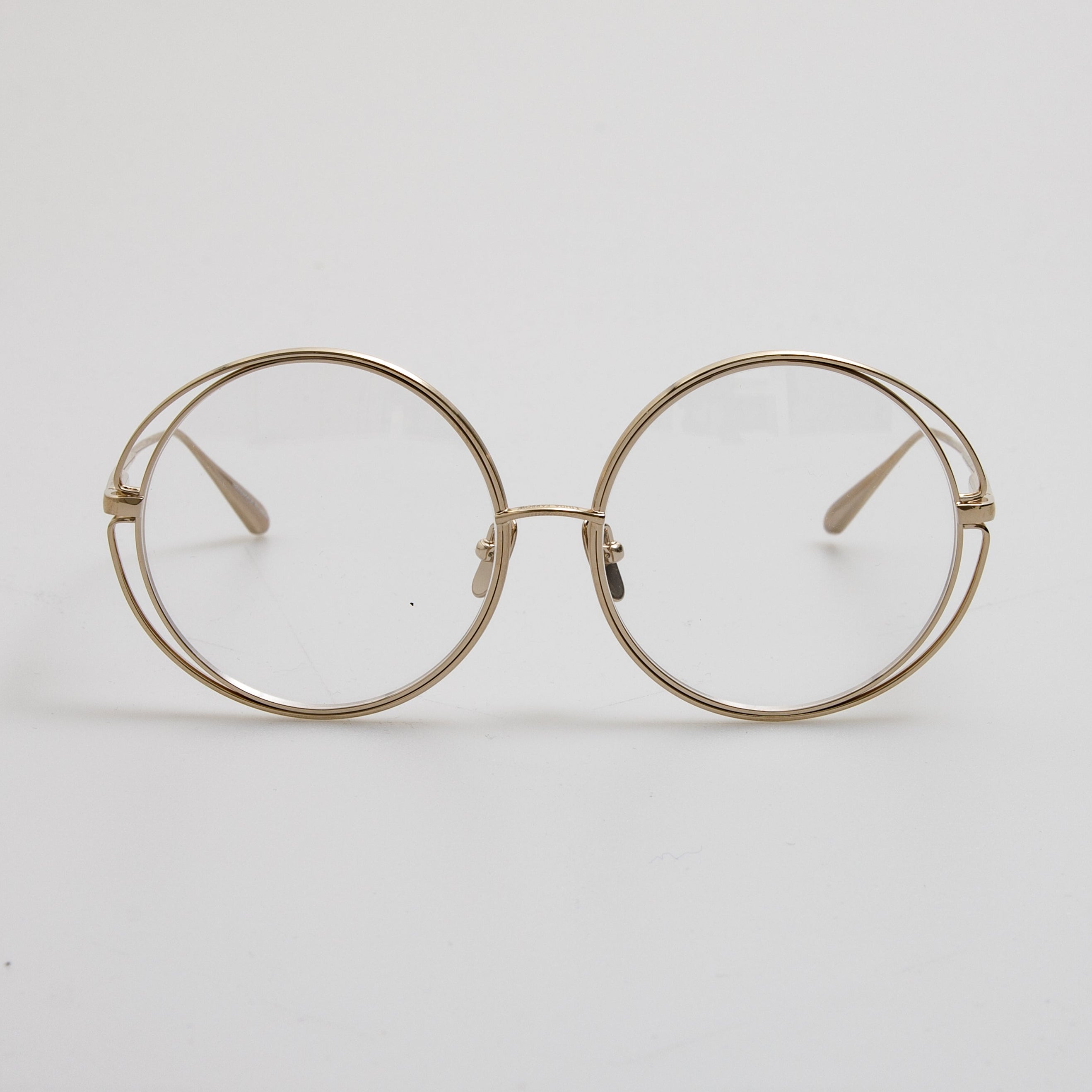 Selene Round Optical Frame in 22K Light Gold