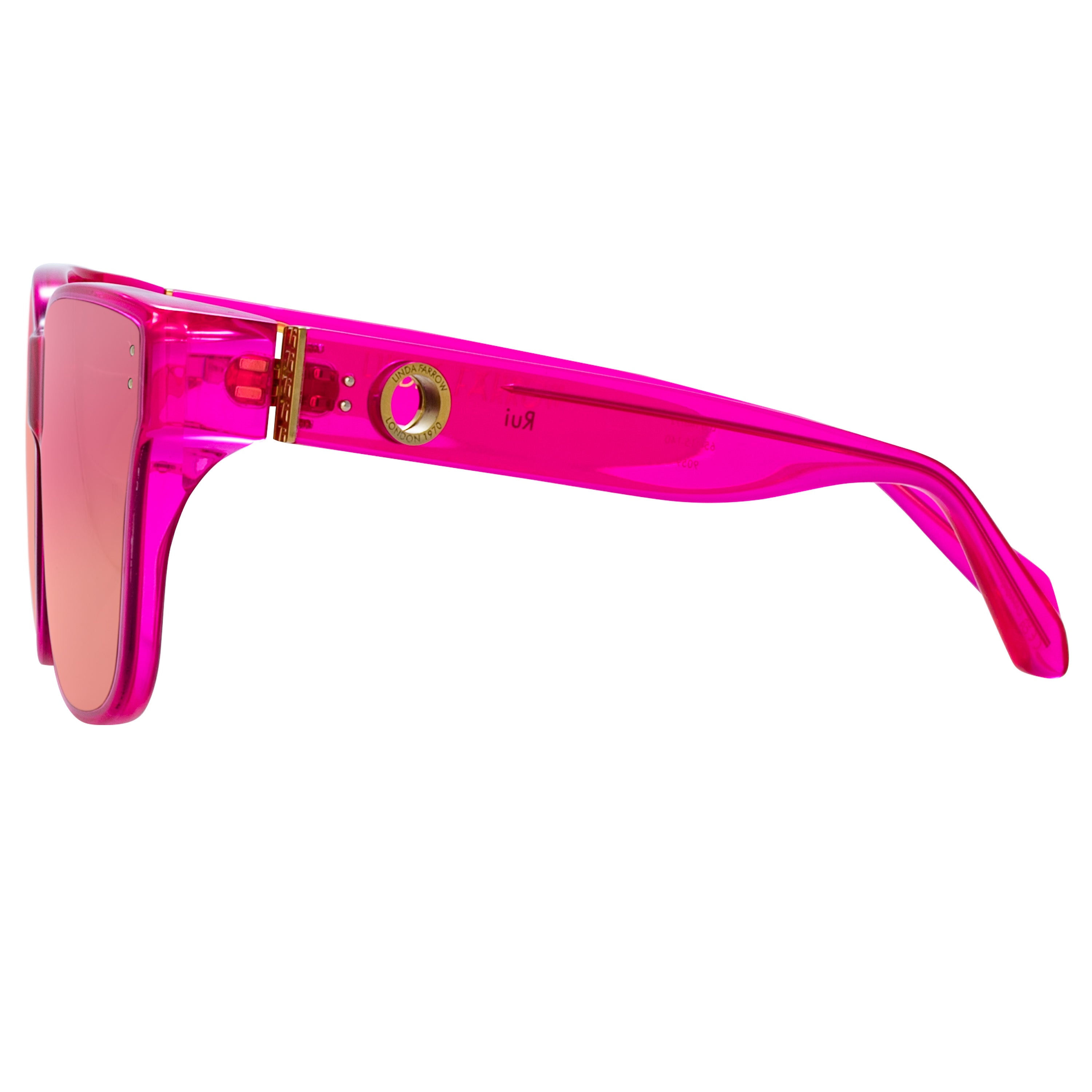 Rui Oversize Sunglasses in Neon Pink