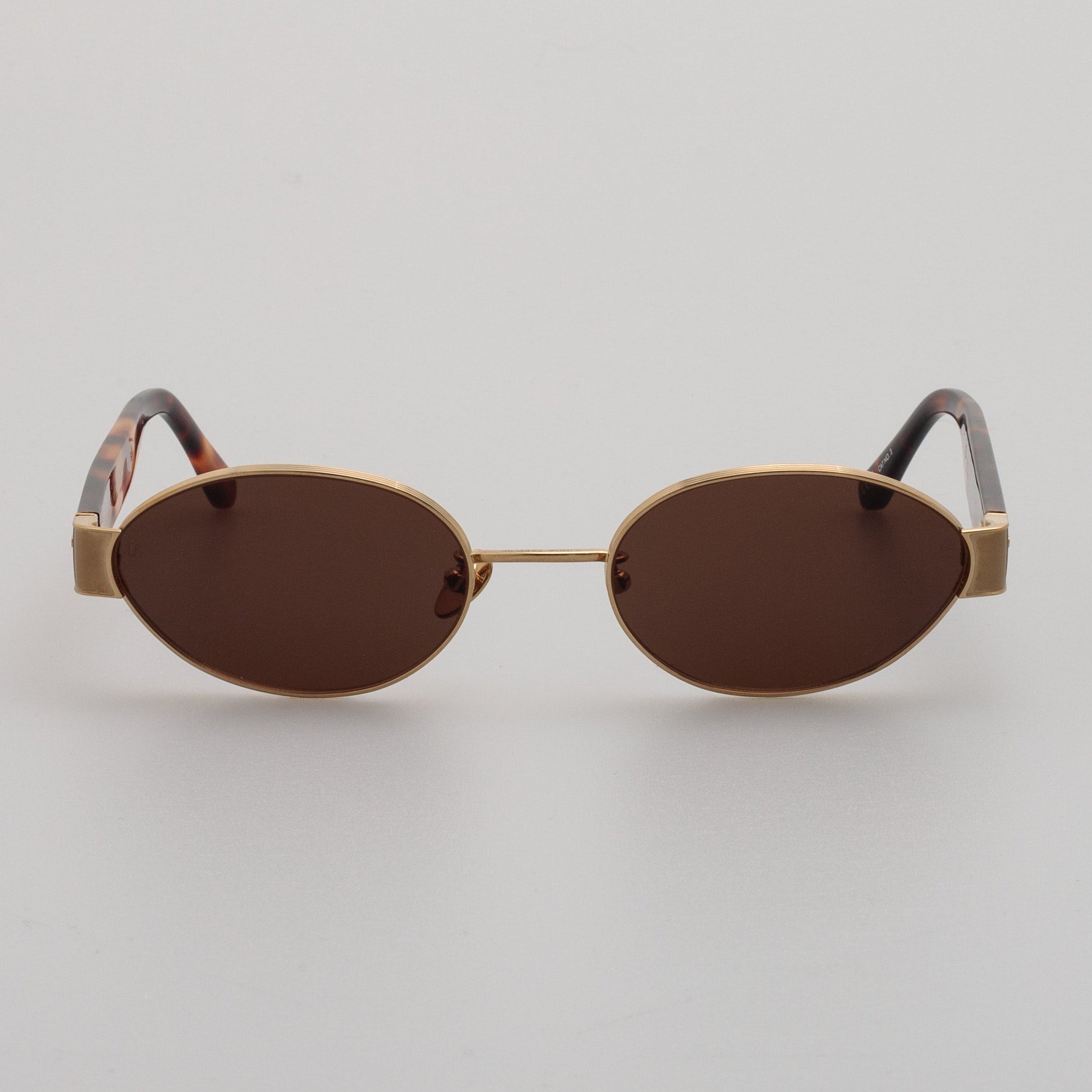 Sadie Sunglasses in 22K Light Gold & Tortoiseshell