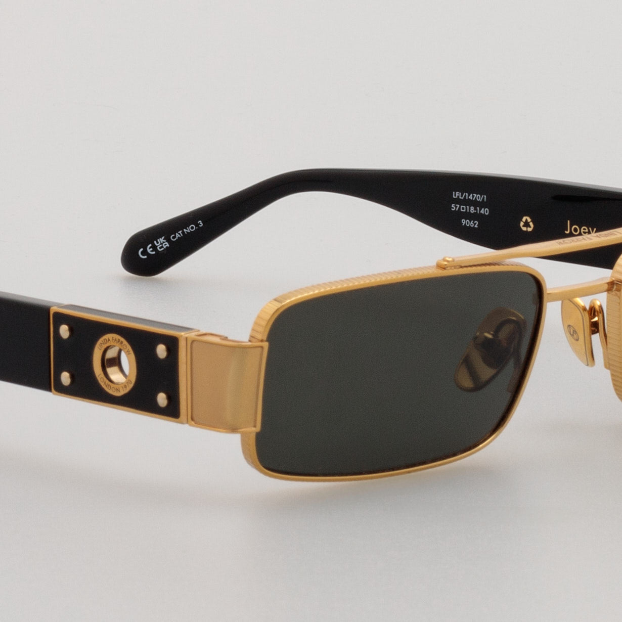 Joey Sunglasses in 22K Yellow Gold