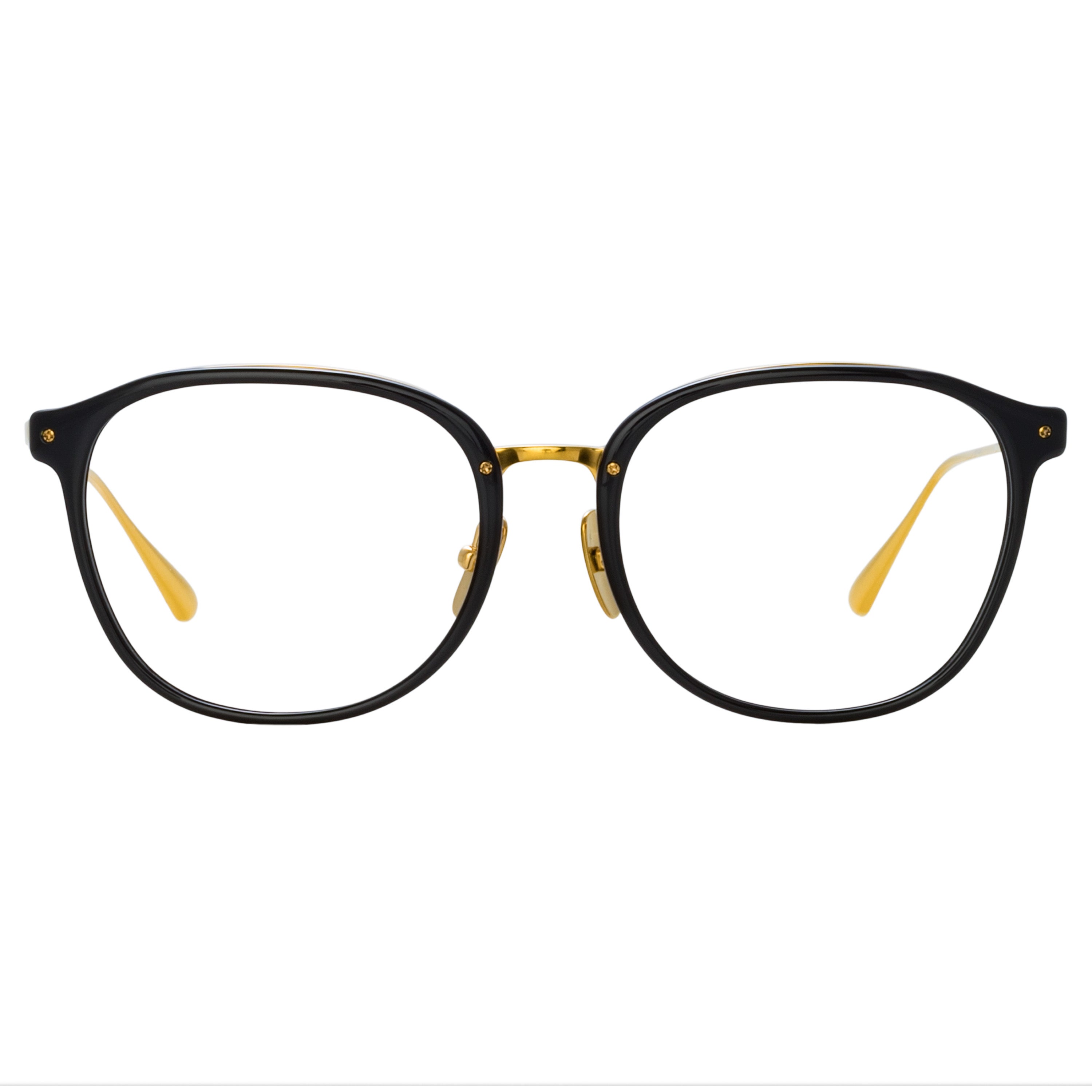 Park Optical in Black and 22K Yellow Gold