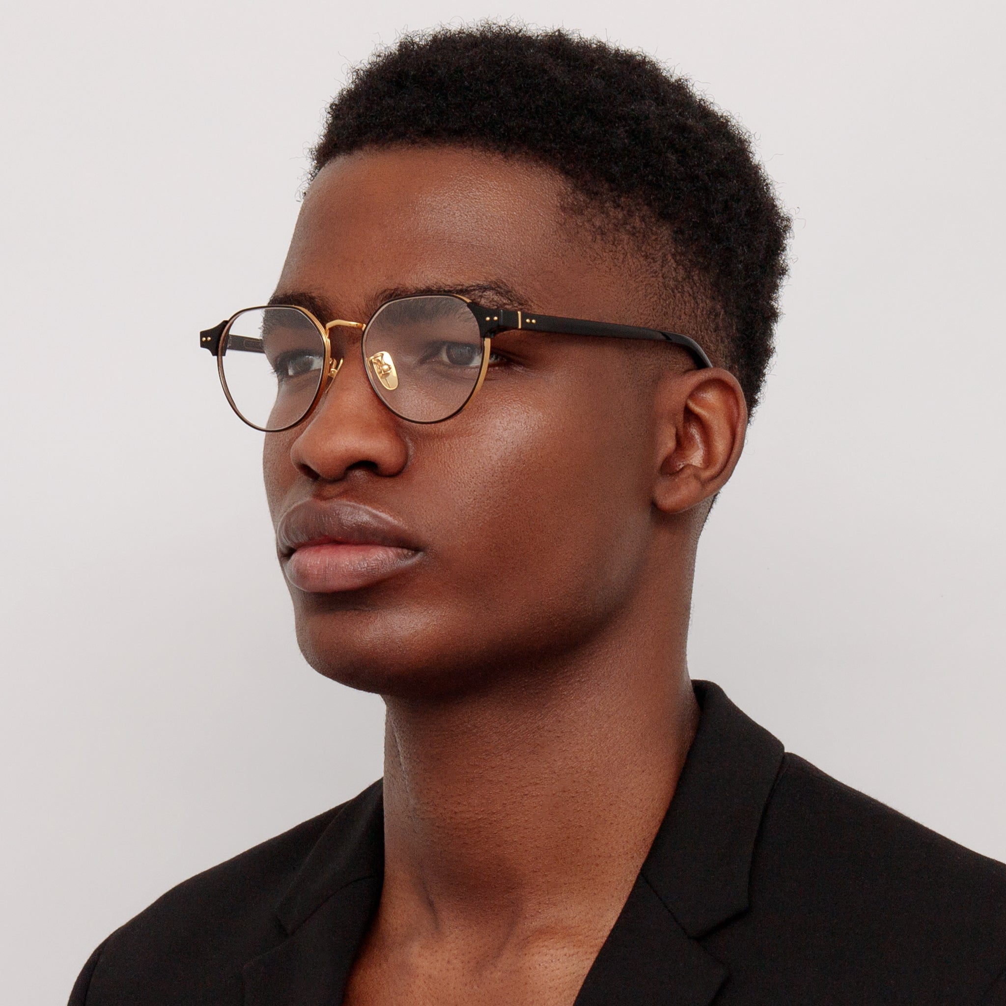 Jonathan Angular Optical Frame in Black