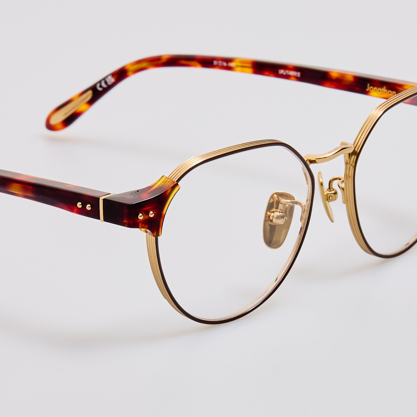 Jonathan Angular Optical Frame in Dark Tortoiseshell
