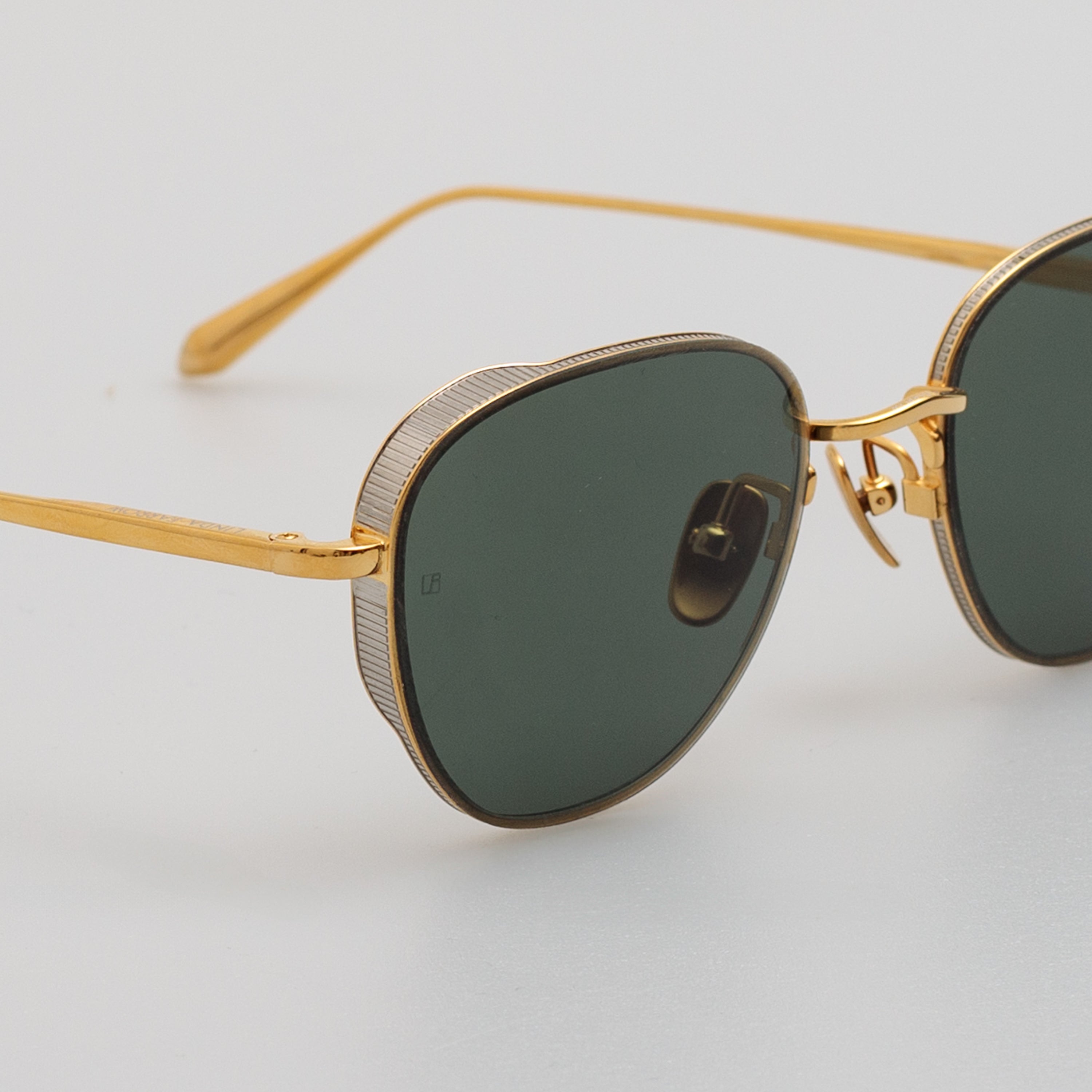 Hardy Sunglasses in 22K Yellow Gold