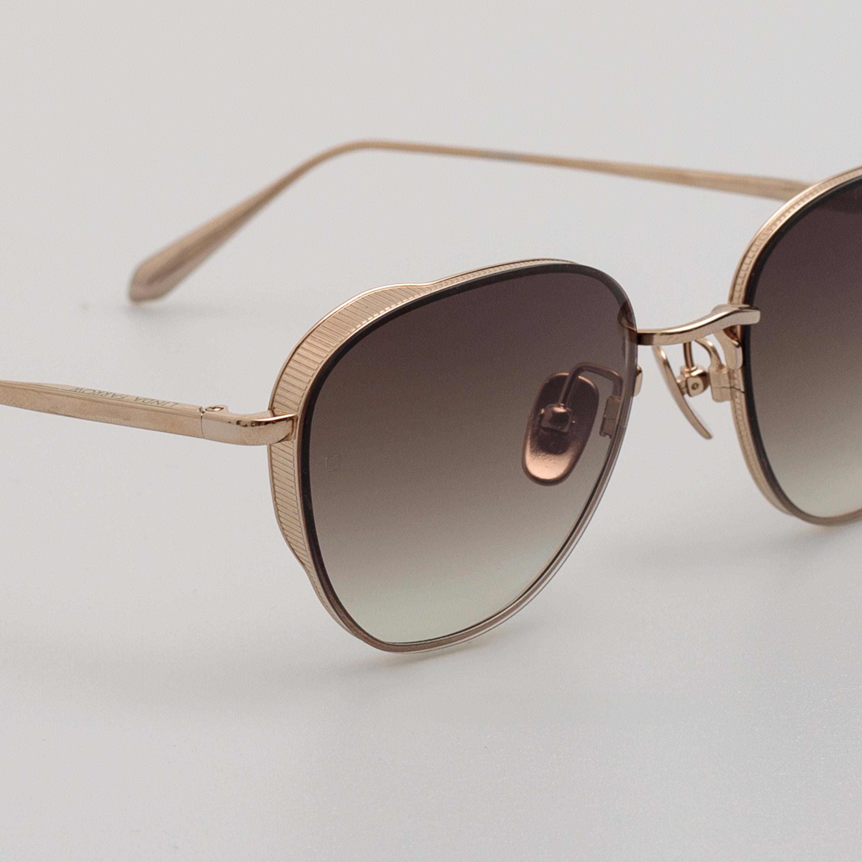 Hardy Sunglasses in 22K Light Gold