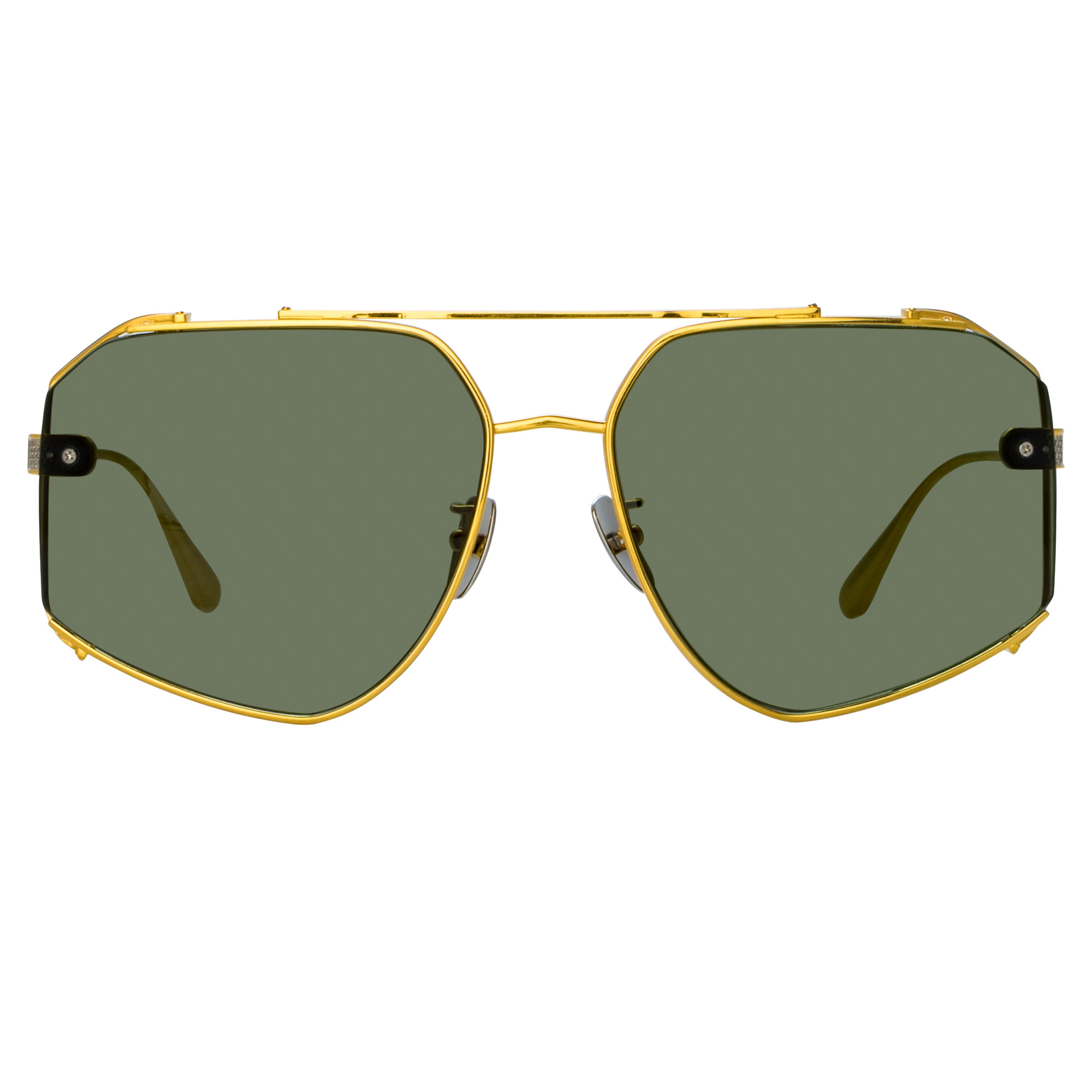 Amar Sunglasses in 22K Yellow Gold