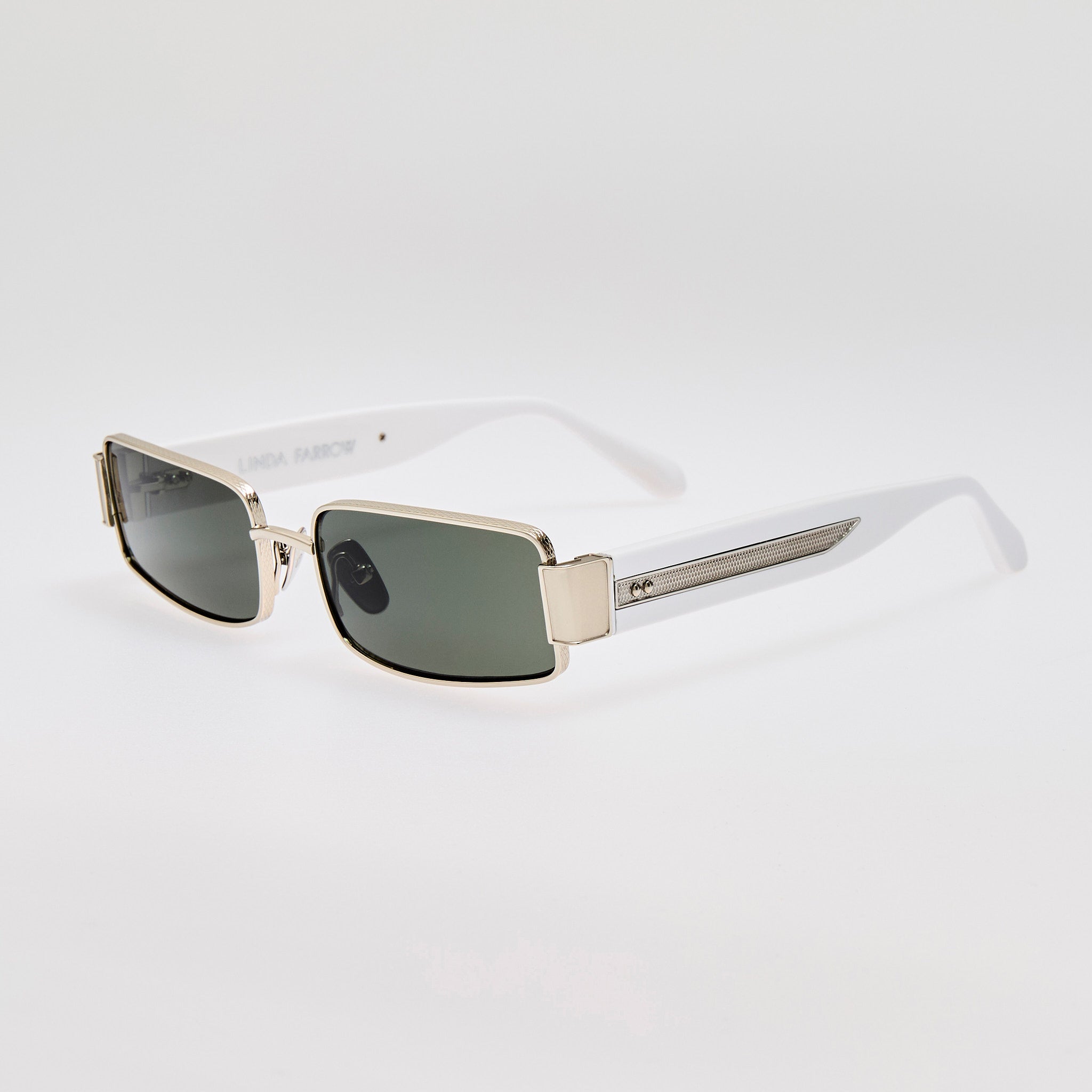 Kaia Sunglasses in Grey and White Gold