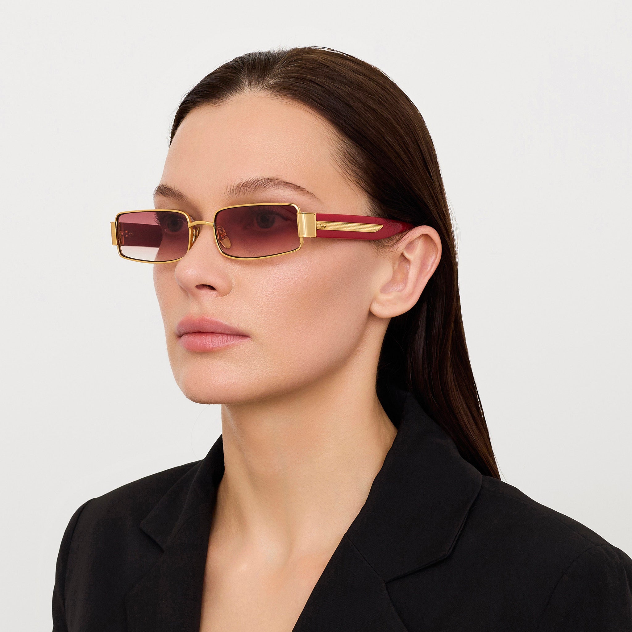 Kaia Sunglasses in Red and Gold