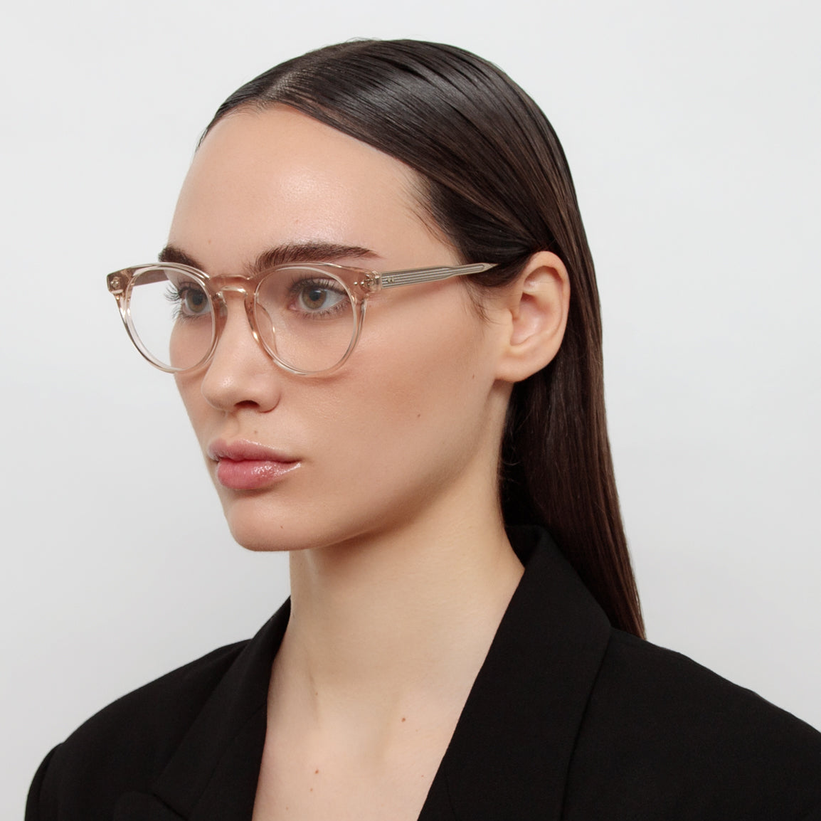 Kaan Oval Optical Frame in 22K Light Gold