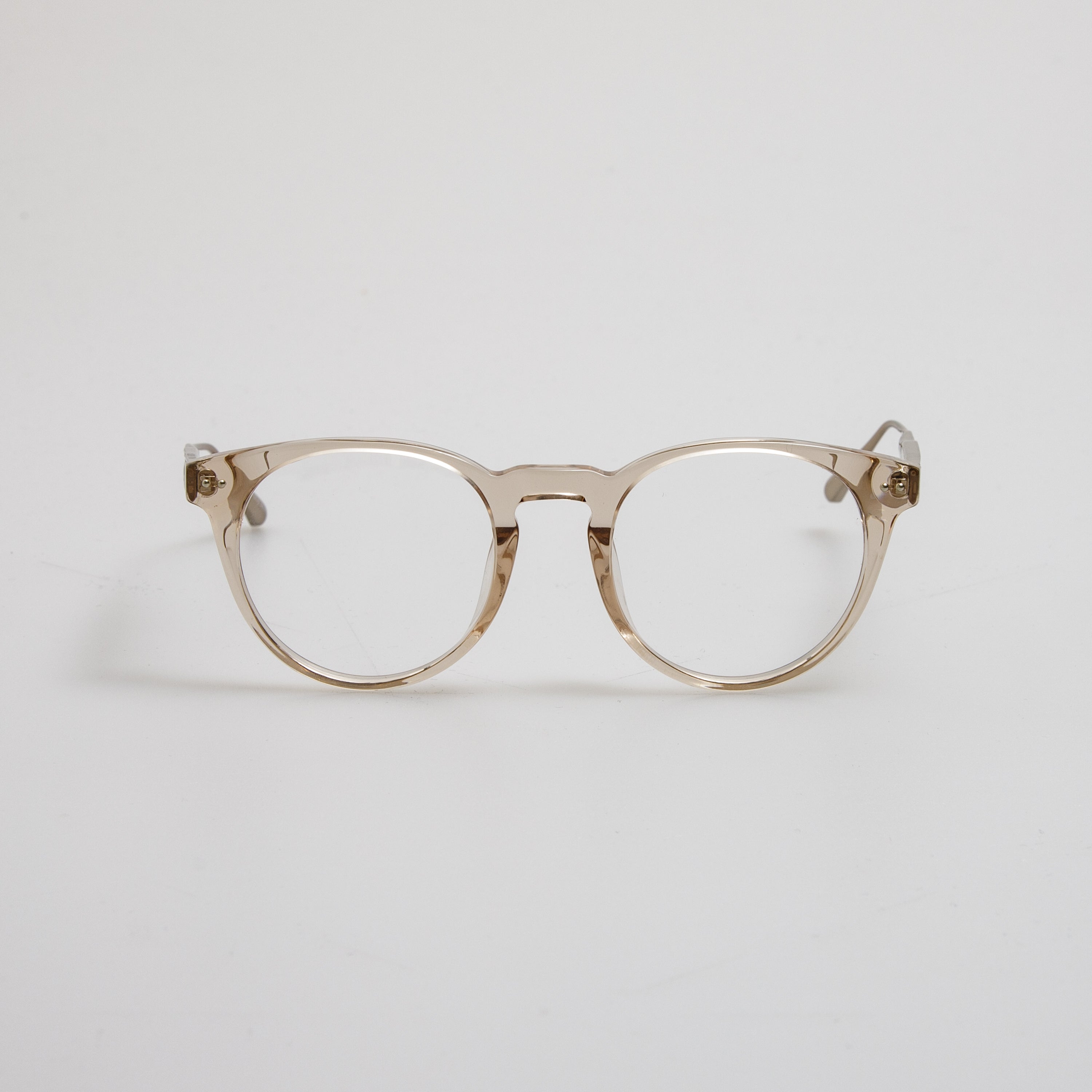Kaan Oval Optical Frame in 22K Light Gold