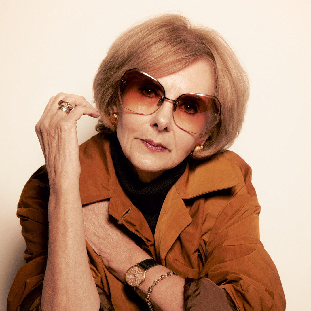 Lila Sunglasses in Camel and Gold