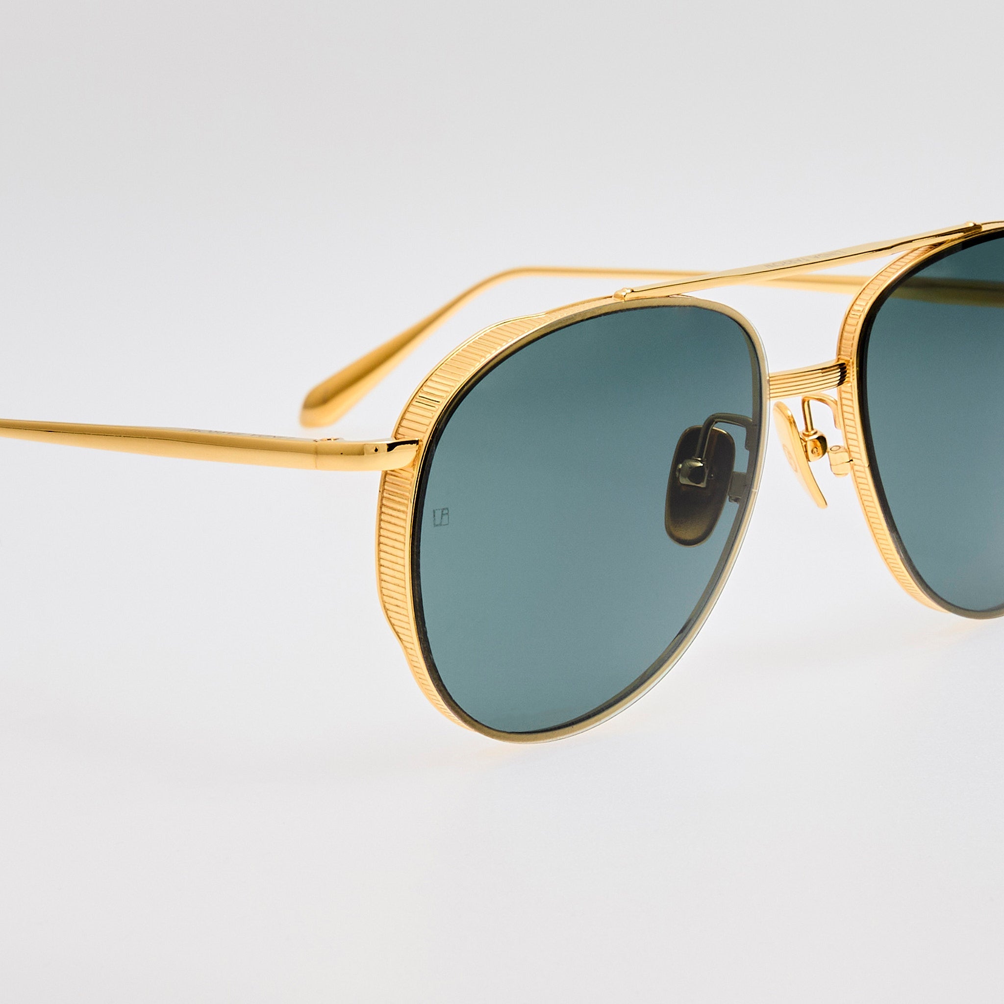 Meret Sunglasses in Green and Gold