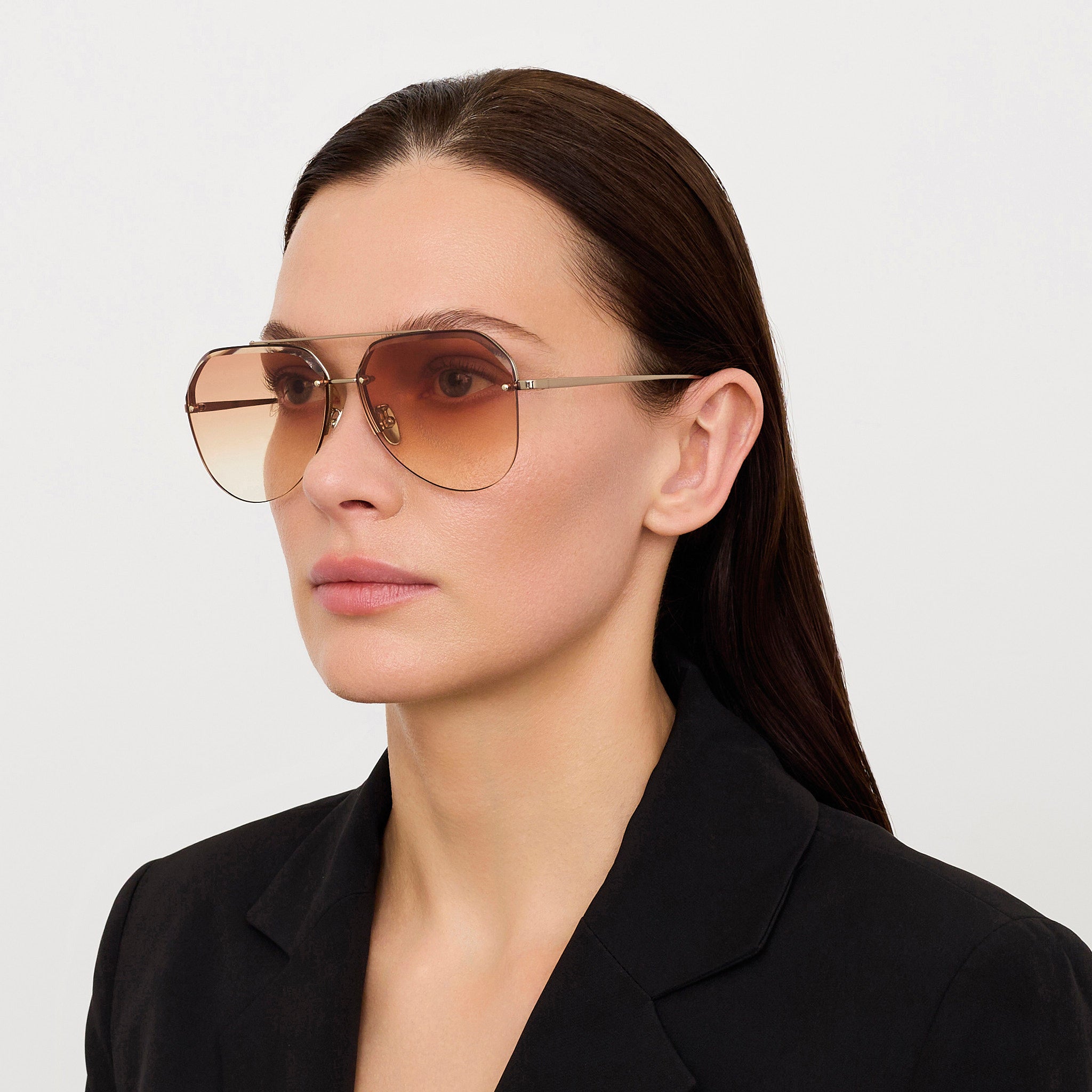 Quynh Sunglasses in Camel and Gold