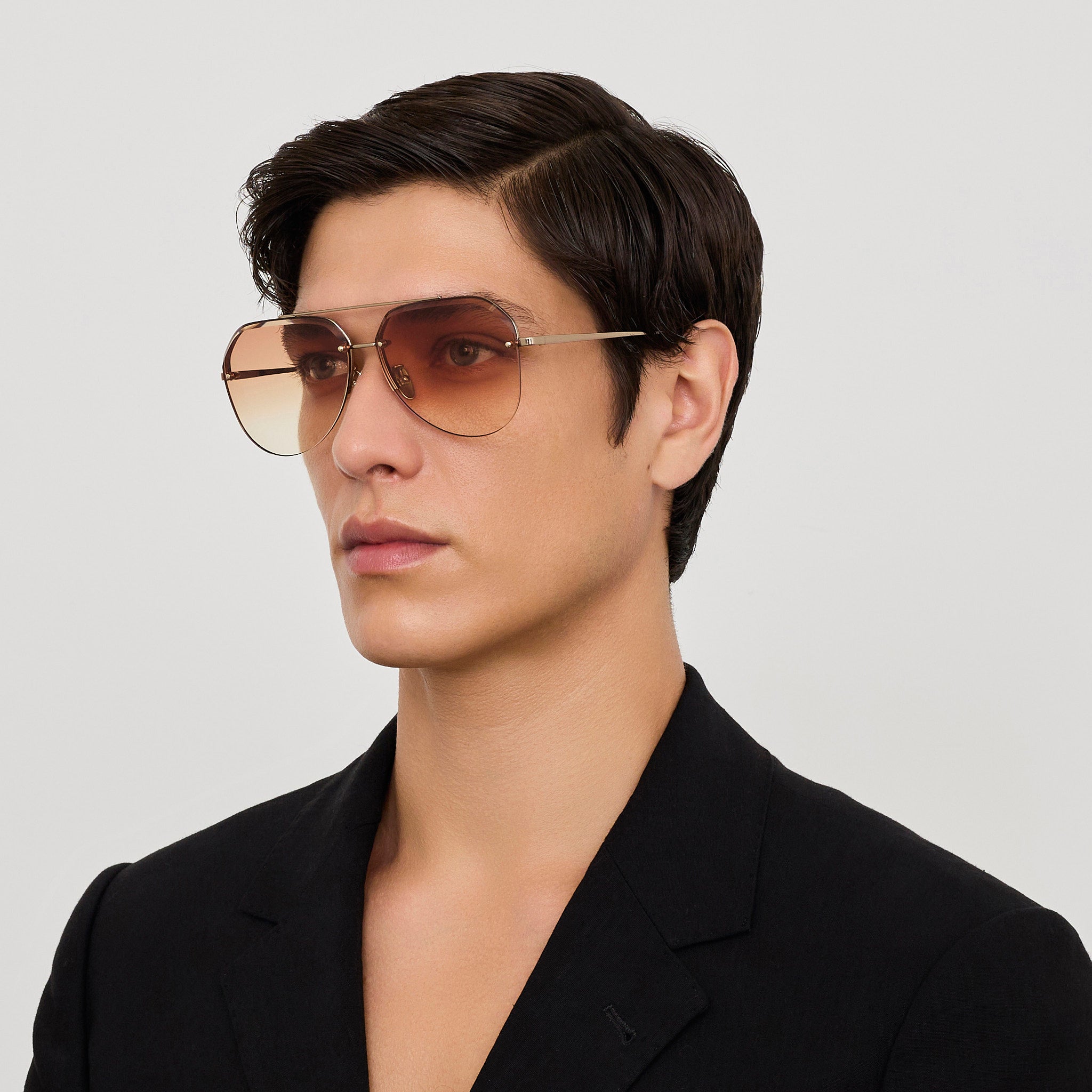 Quynh Sunglasses in Camel and Gold