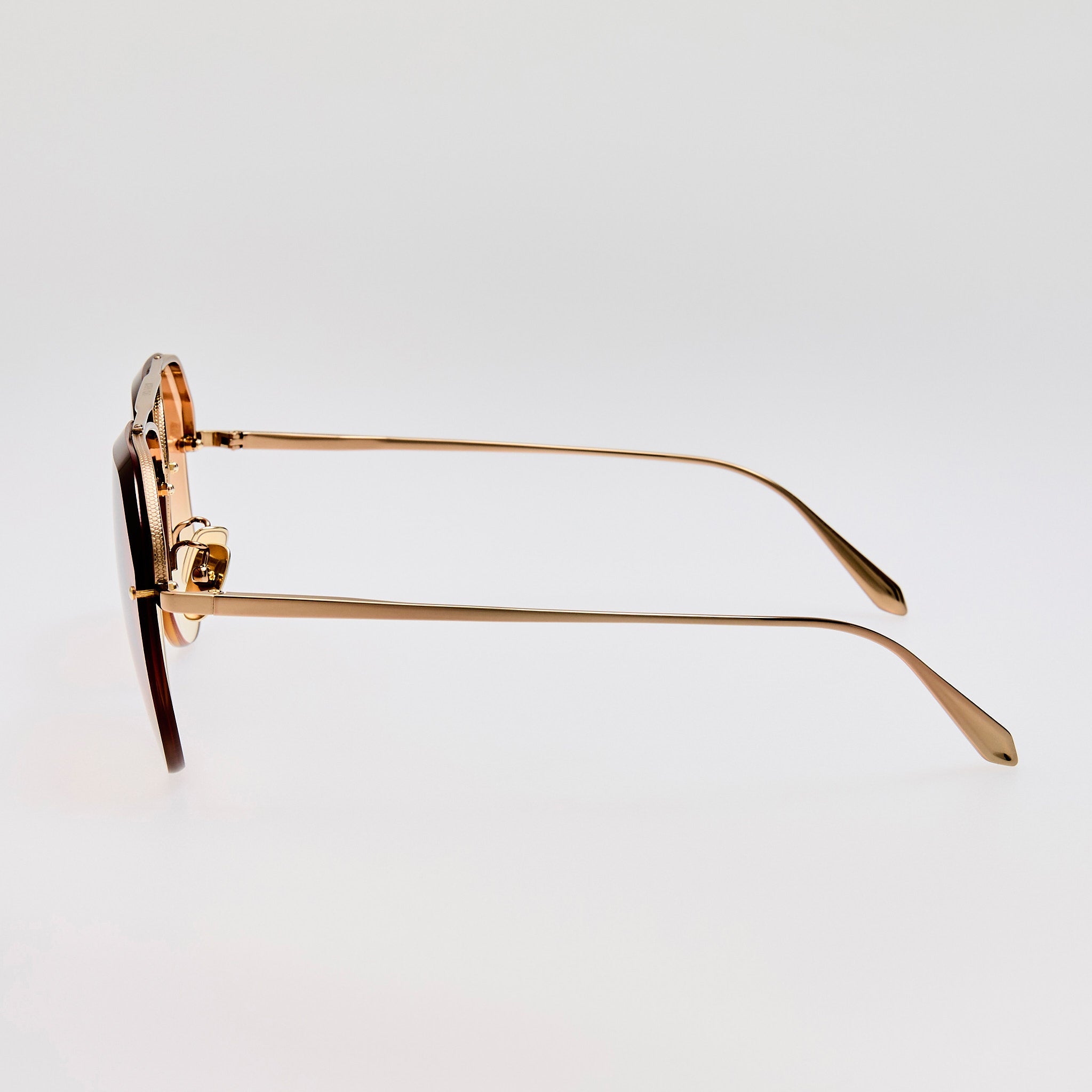 Quynh Sunglasses in Camel and Gold
