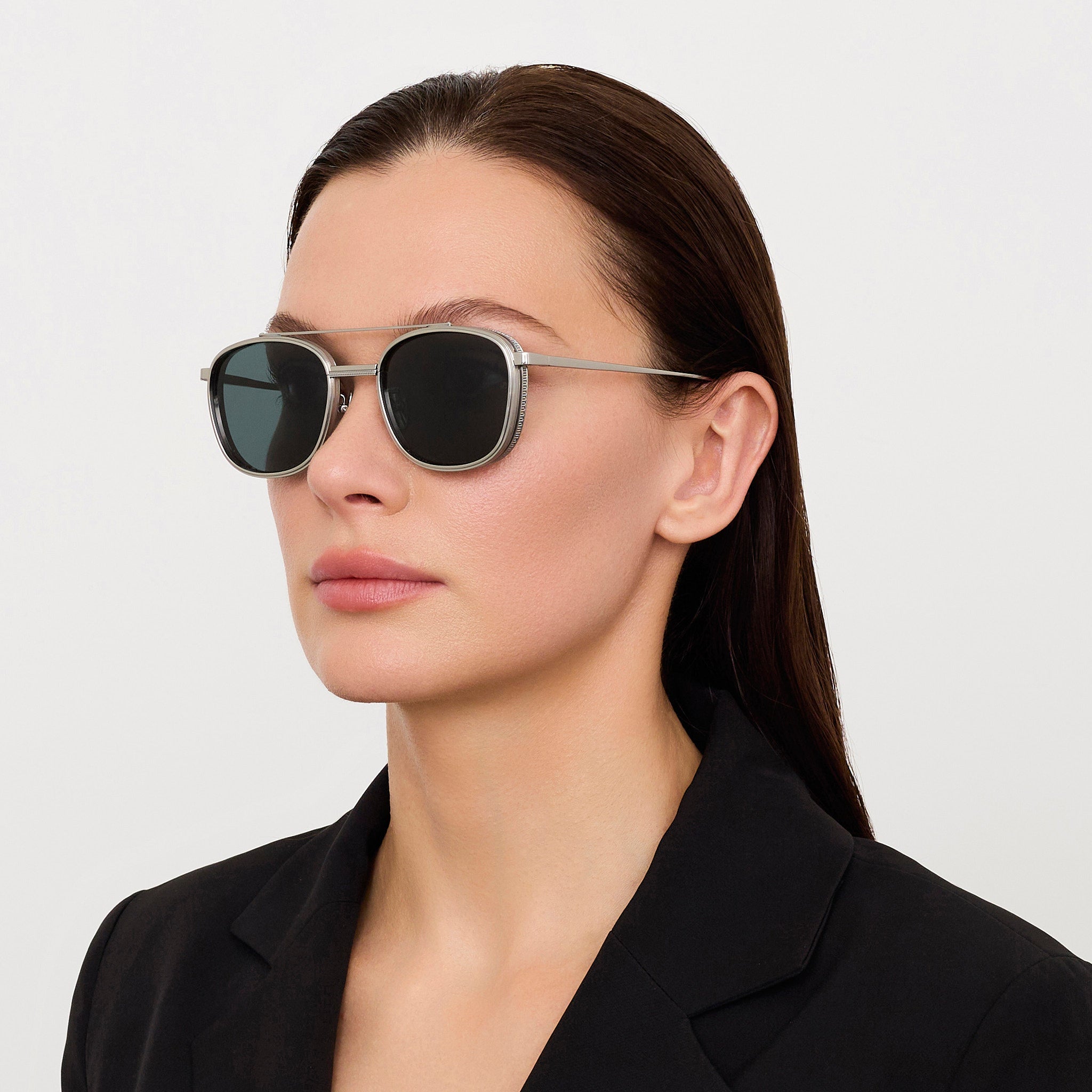 Varo Sunglasses in Green and White Gold