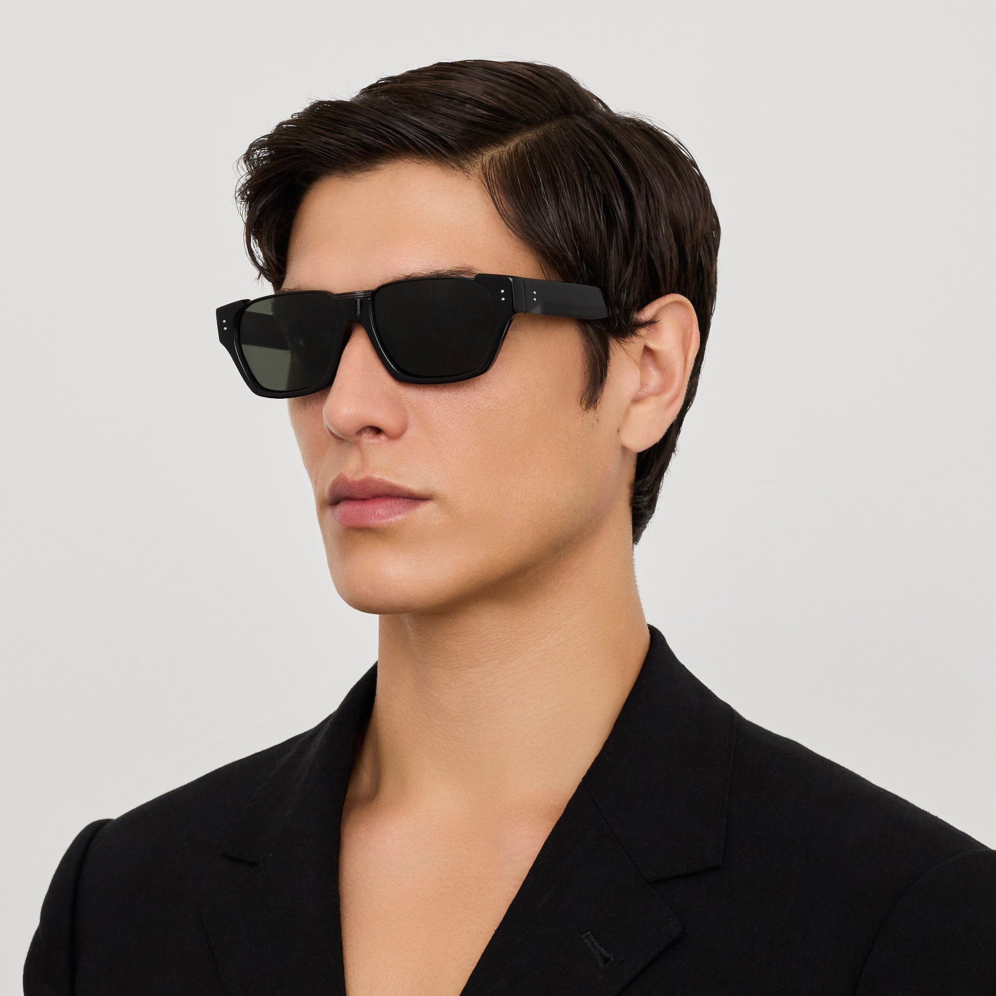 Marcel Sunglasses in Black Matt Nickel