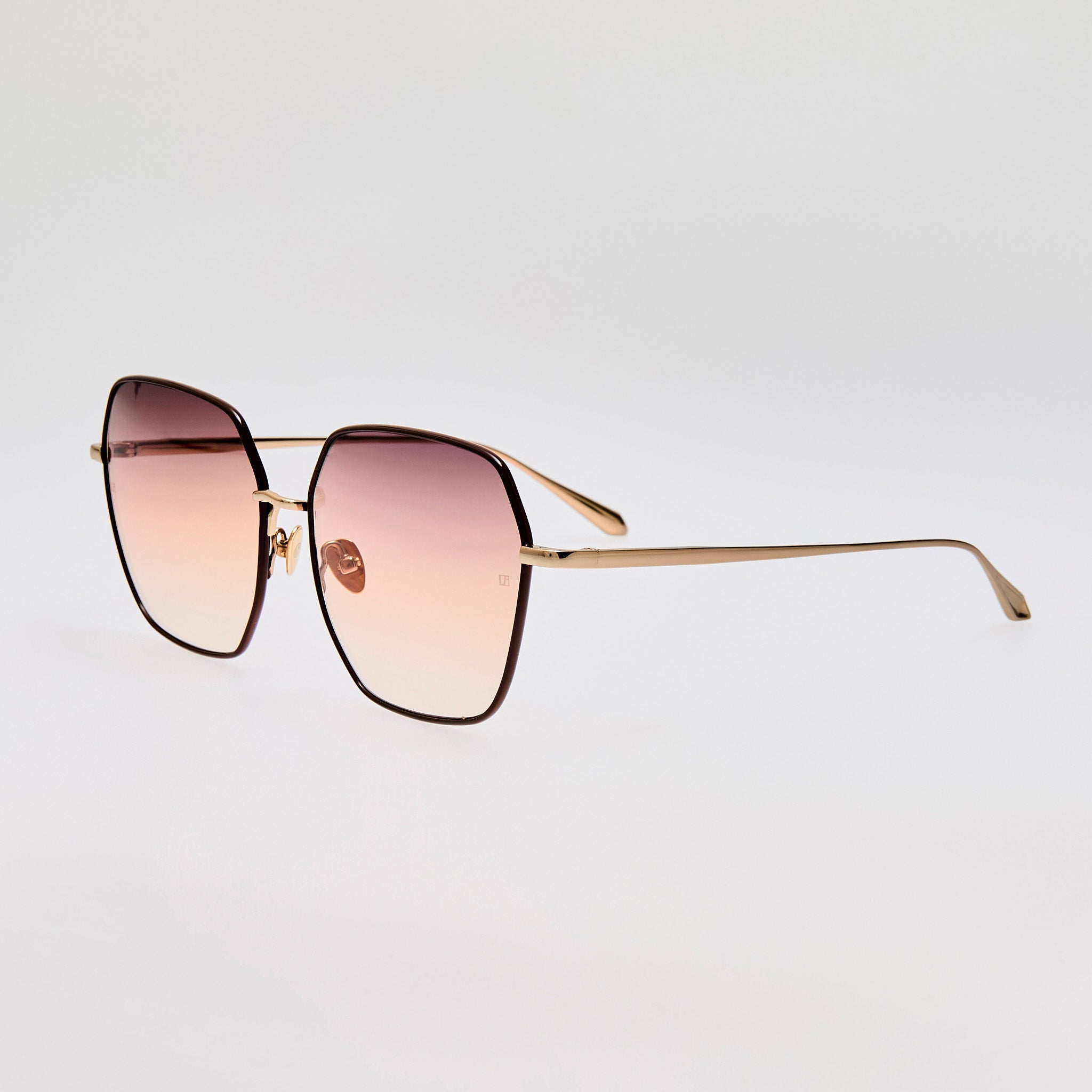 Darcie Sunglasses in Brown and Gold