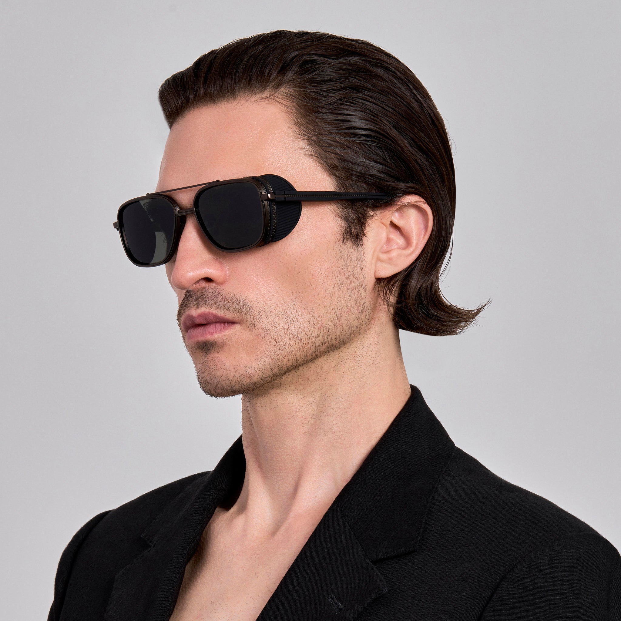 Boyd Explorer Sunglasses in Matt Black Nickel
