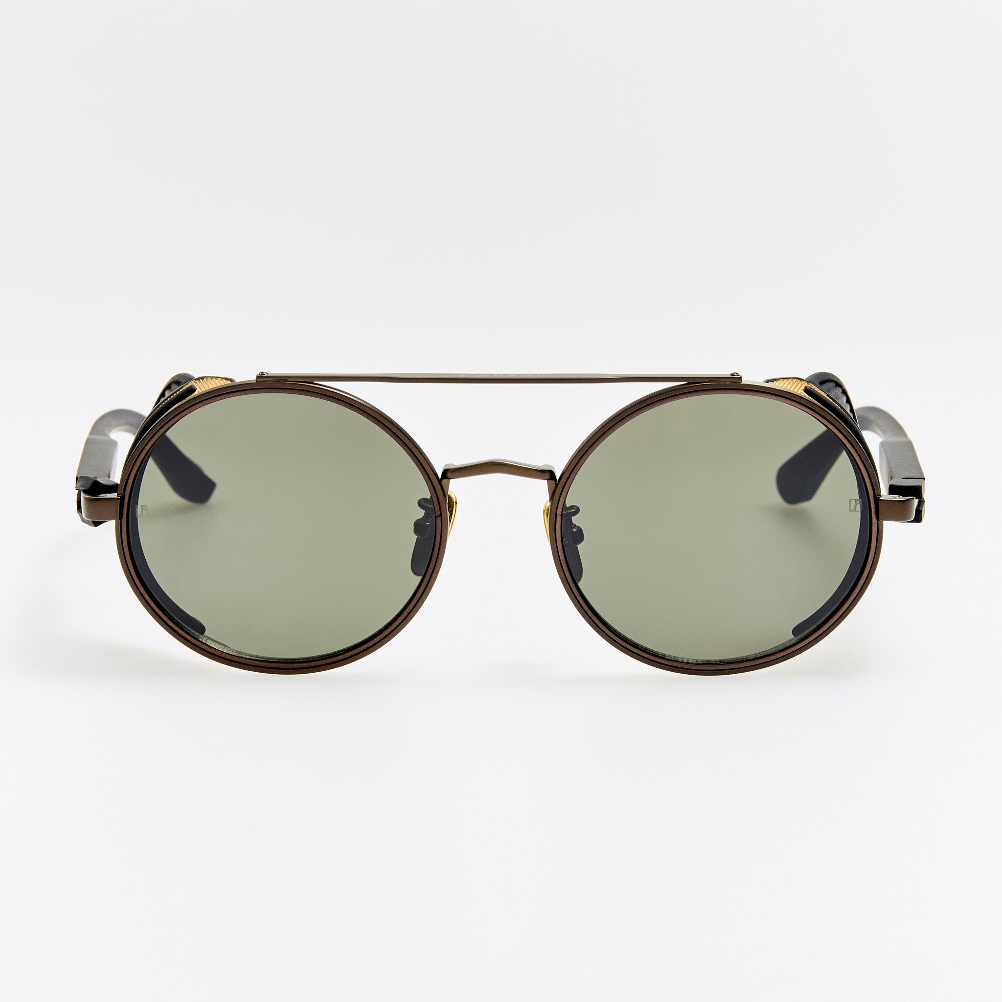 Baret Explorer Sunglasses in Matt Nickel and 22K Gold
