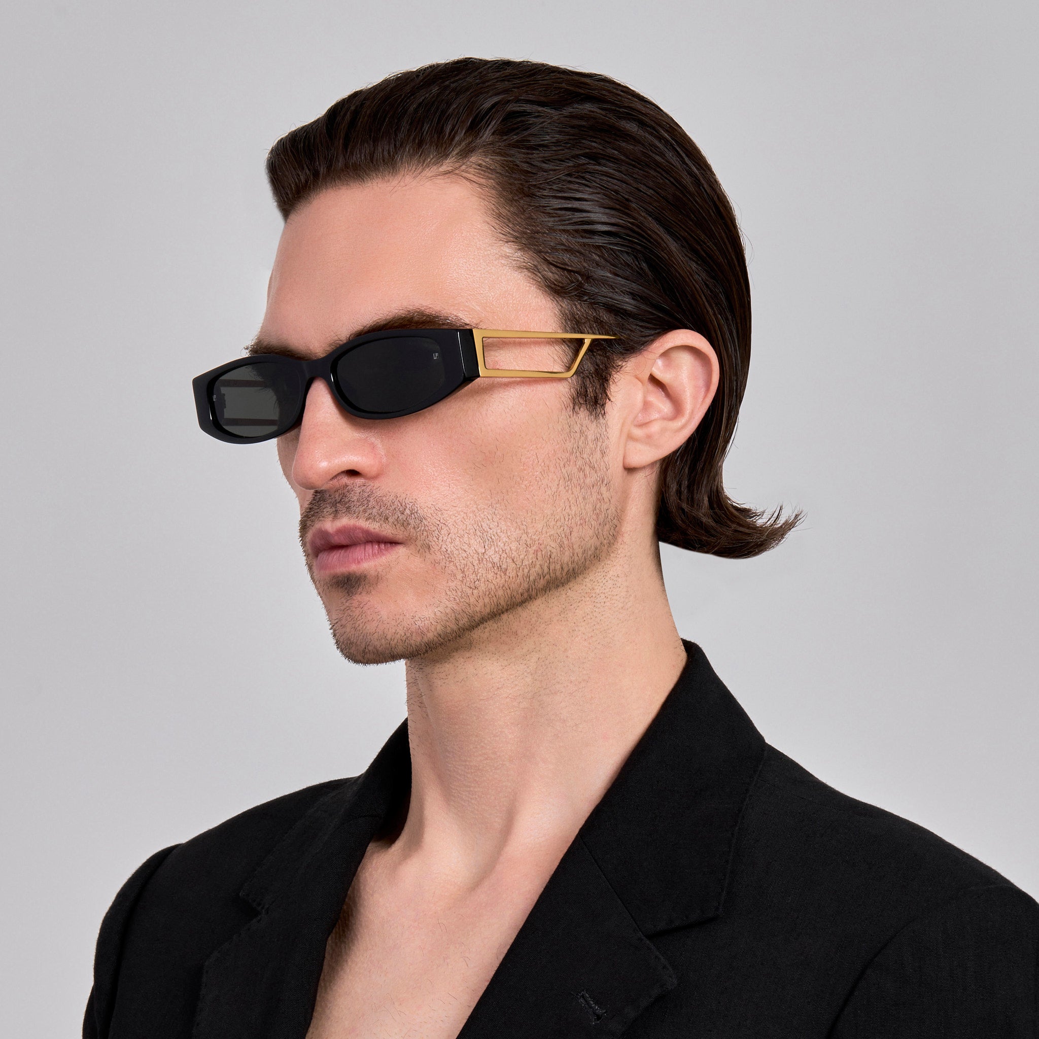 Susie Vista Temple Sunglasses in Black