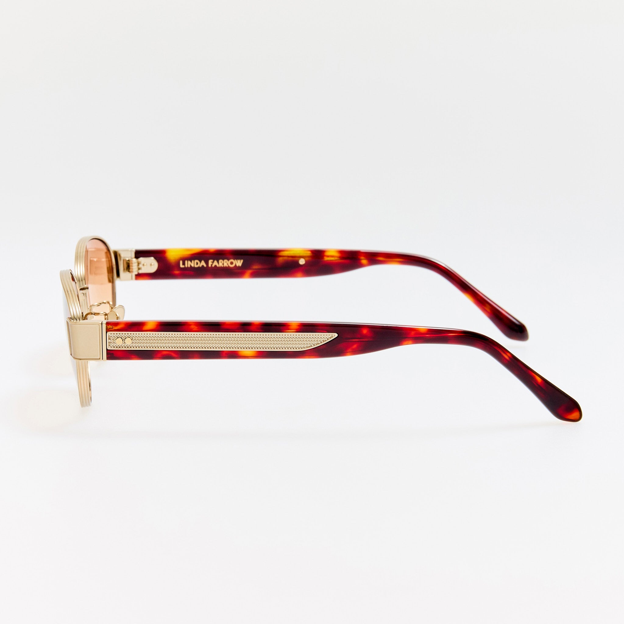 Sheri Sunglasses in 22K Gold and Camel