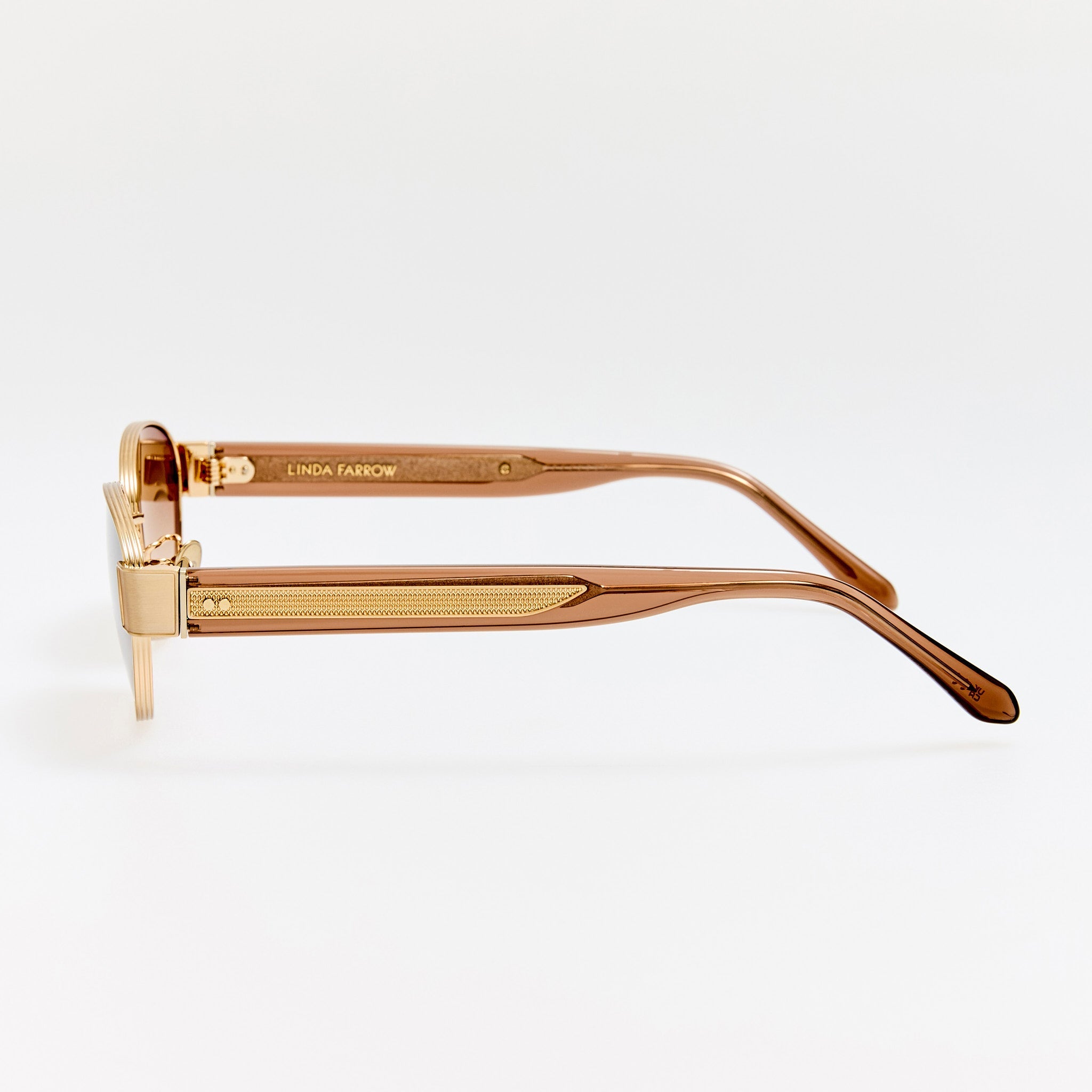 Sheri Sunglasses in Matt Champagne and Mocha