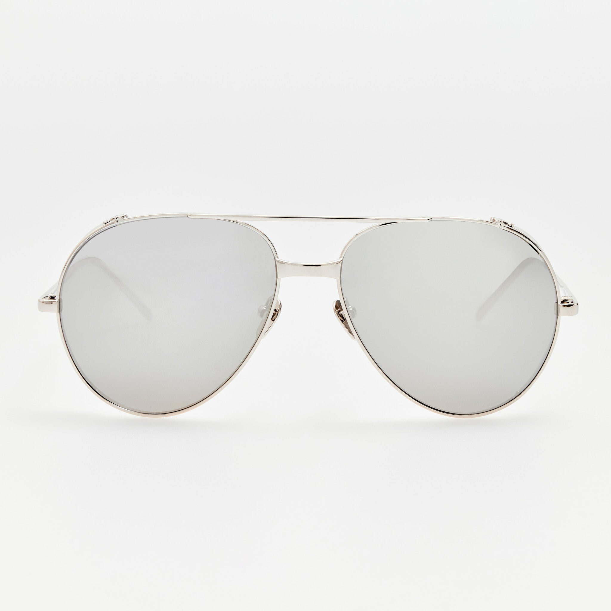Aviator Sunglasses in 22K White Gold and Platinum