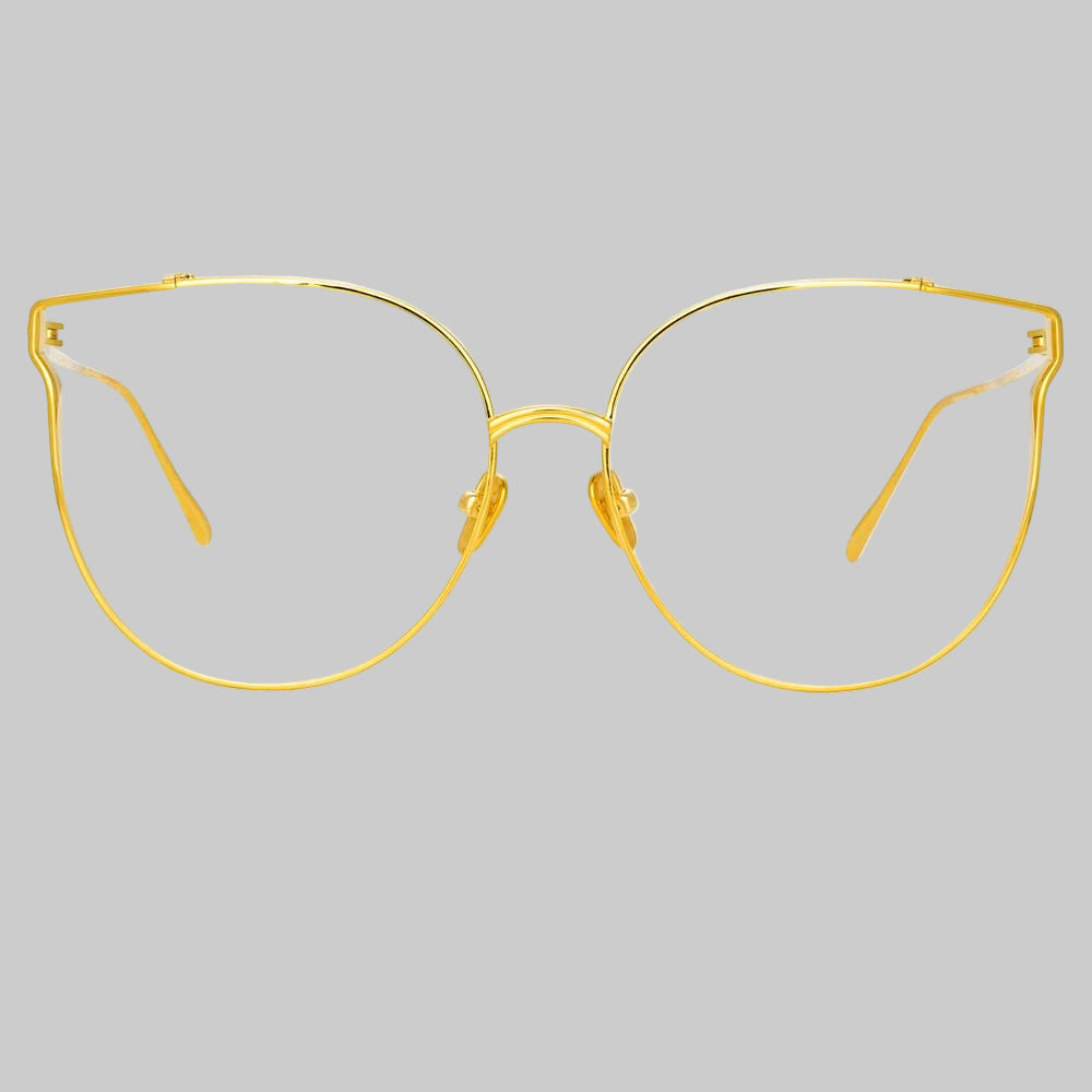 Joanna Oversized Optical Frame in Yellow Gold
