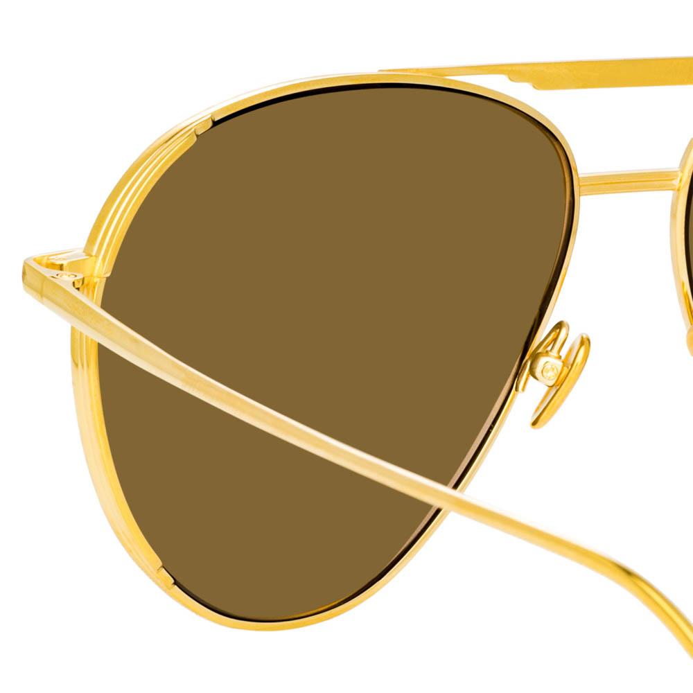 Carter Sunglasses in 22K Yellow Gold