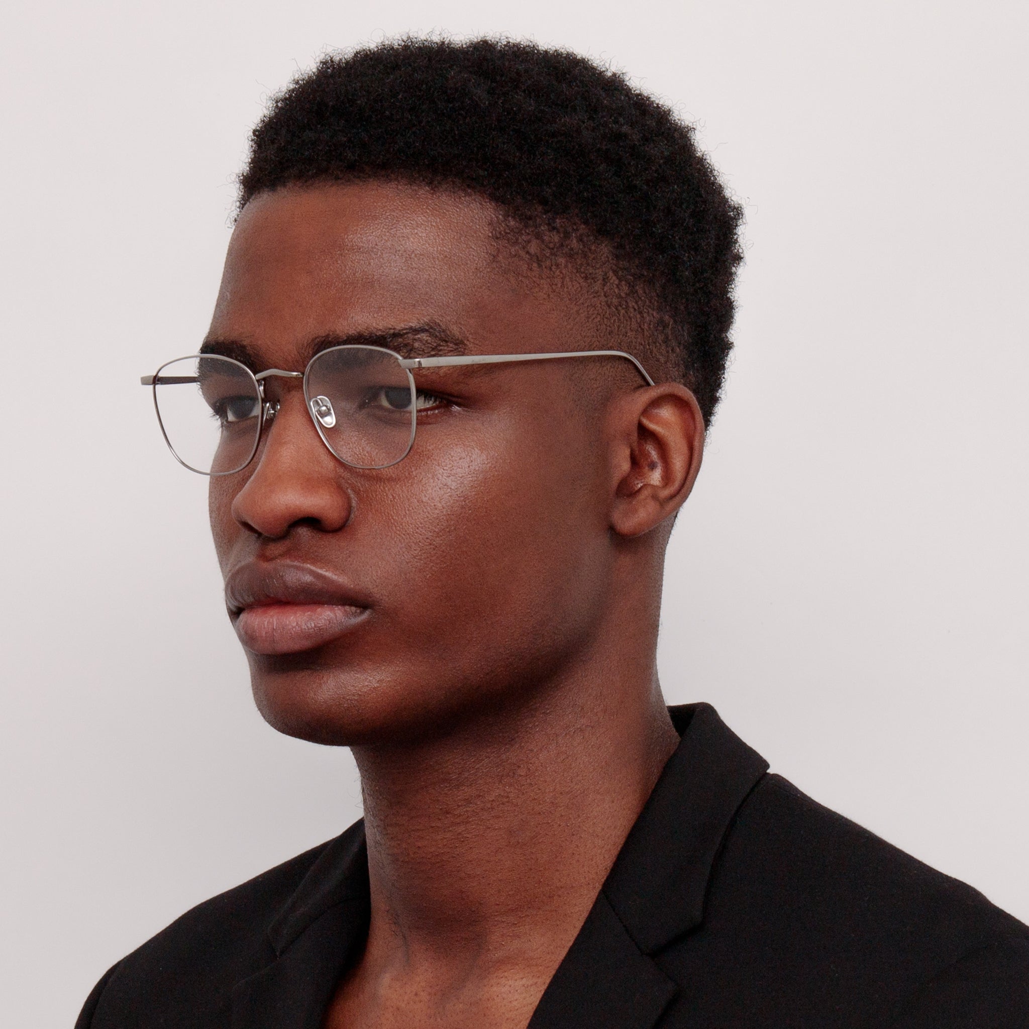 Simon Square Optical in 22K White Gold