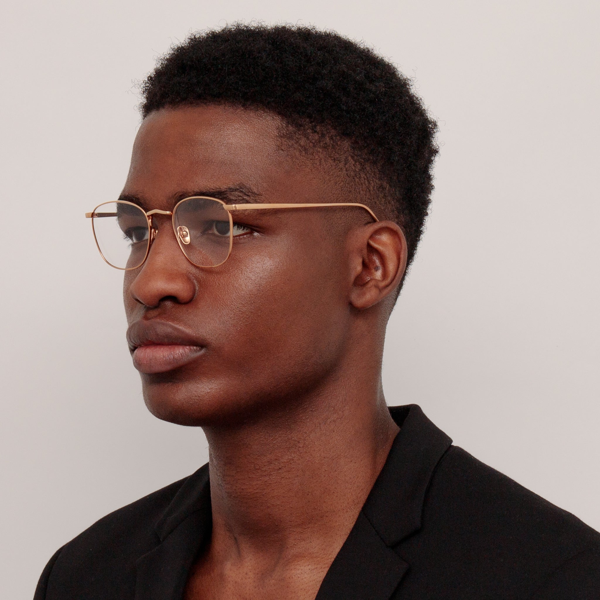 Simon Square Optical in 18K Rose Gold