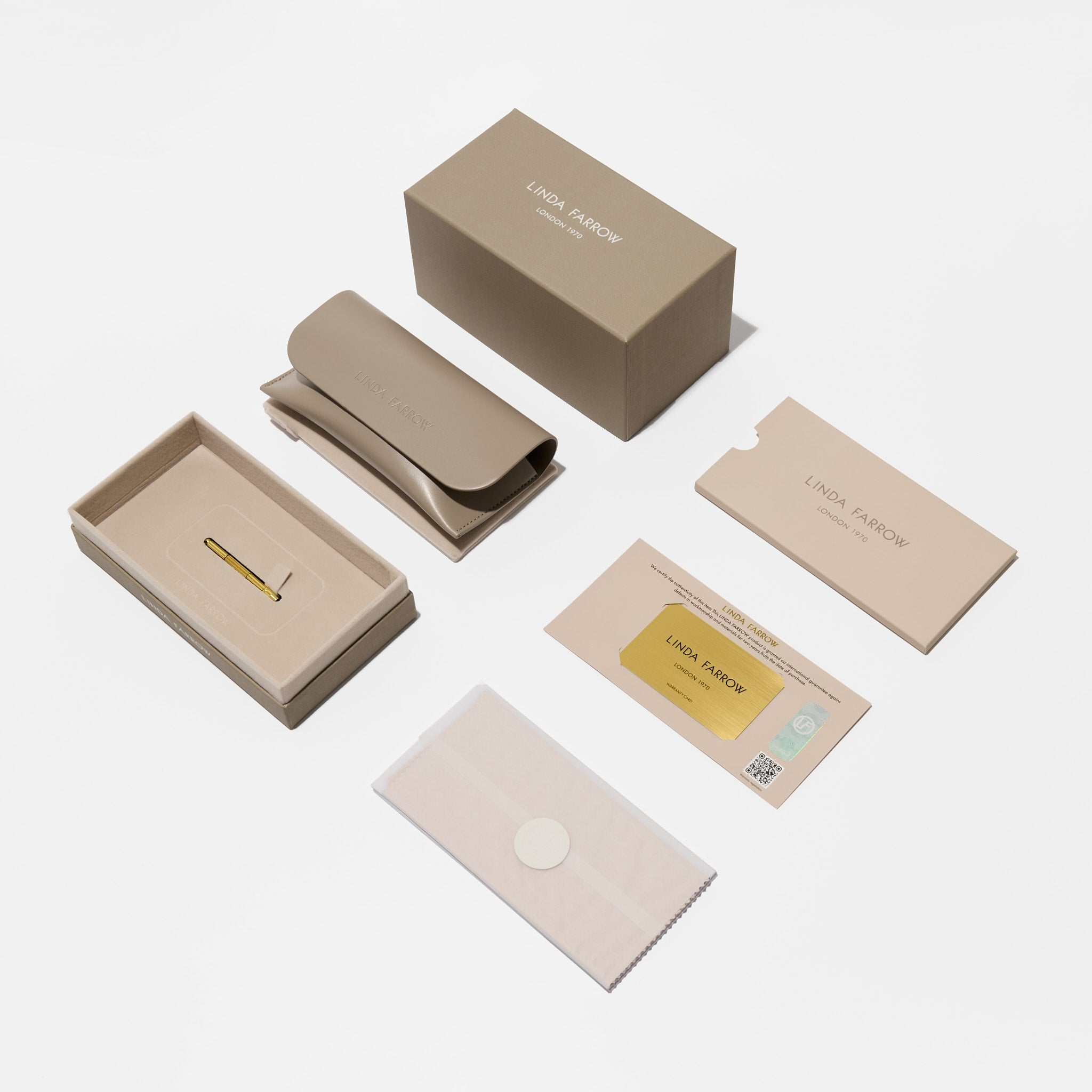 Marcelo Sunglasses in 22K Gold and Grey