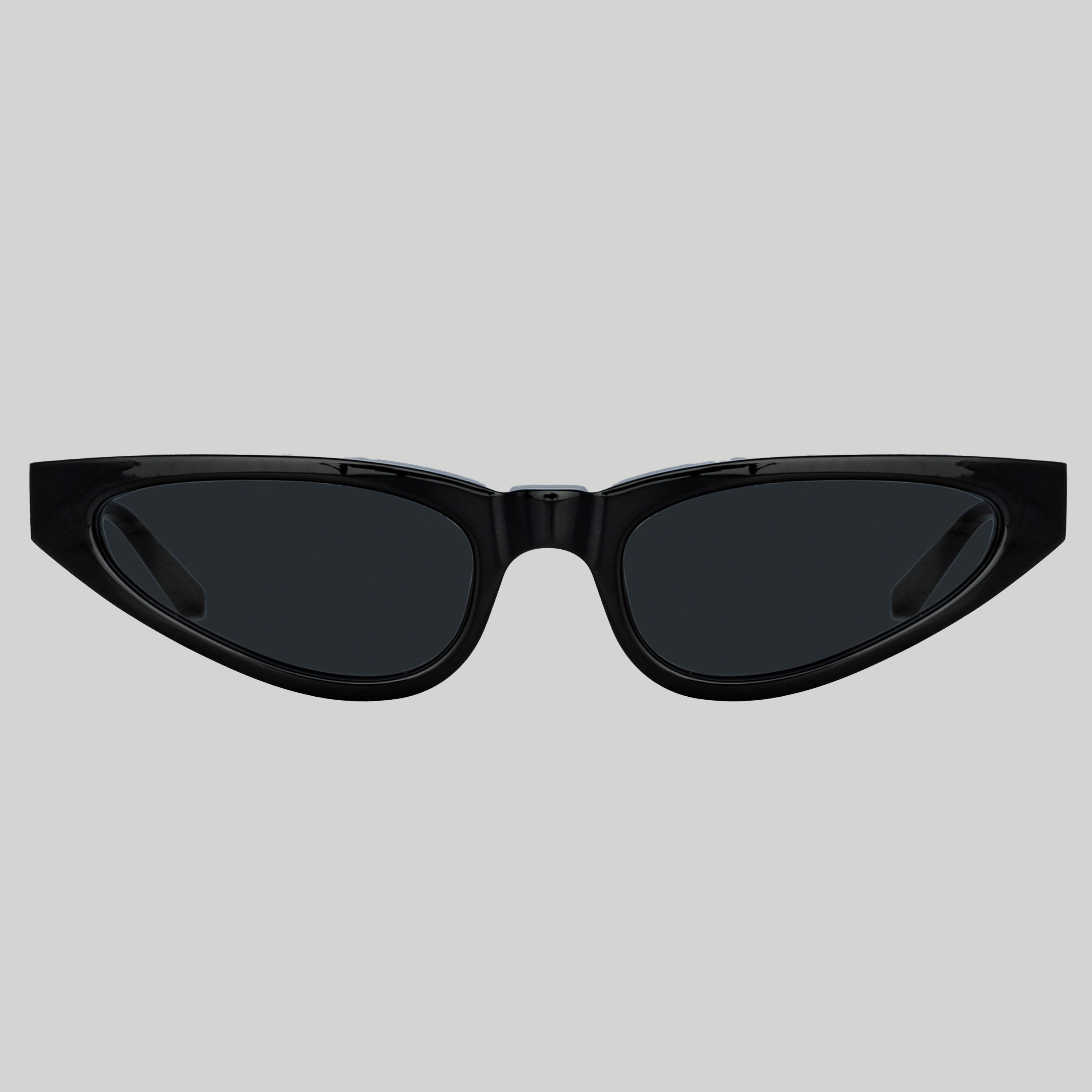 Slim Cat Eye Sunglasses in Black