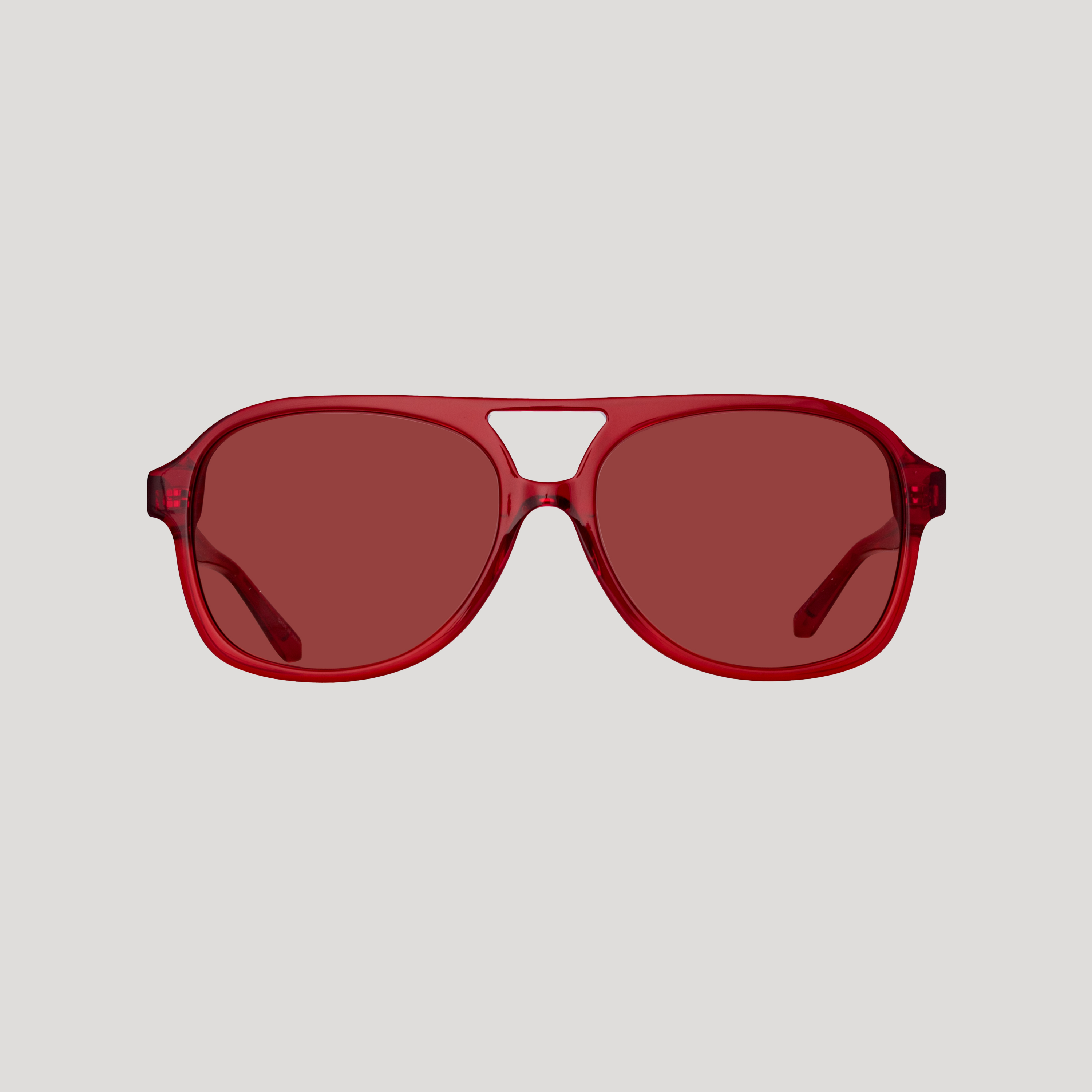 Aviator Sunglasses in Red