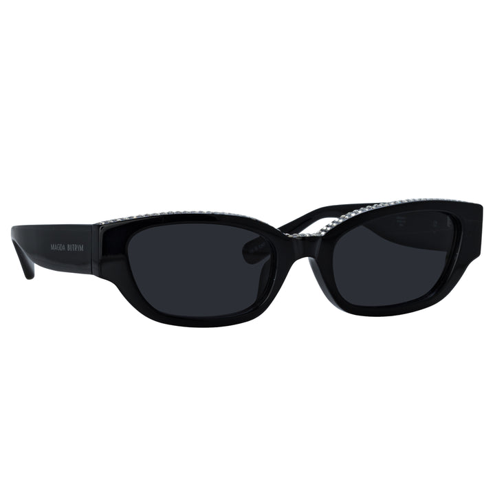 Magda Butrym Cat Eye Sunglasses in Black