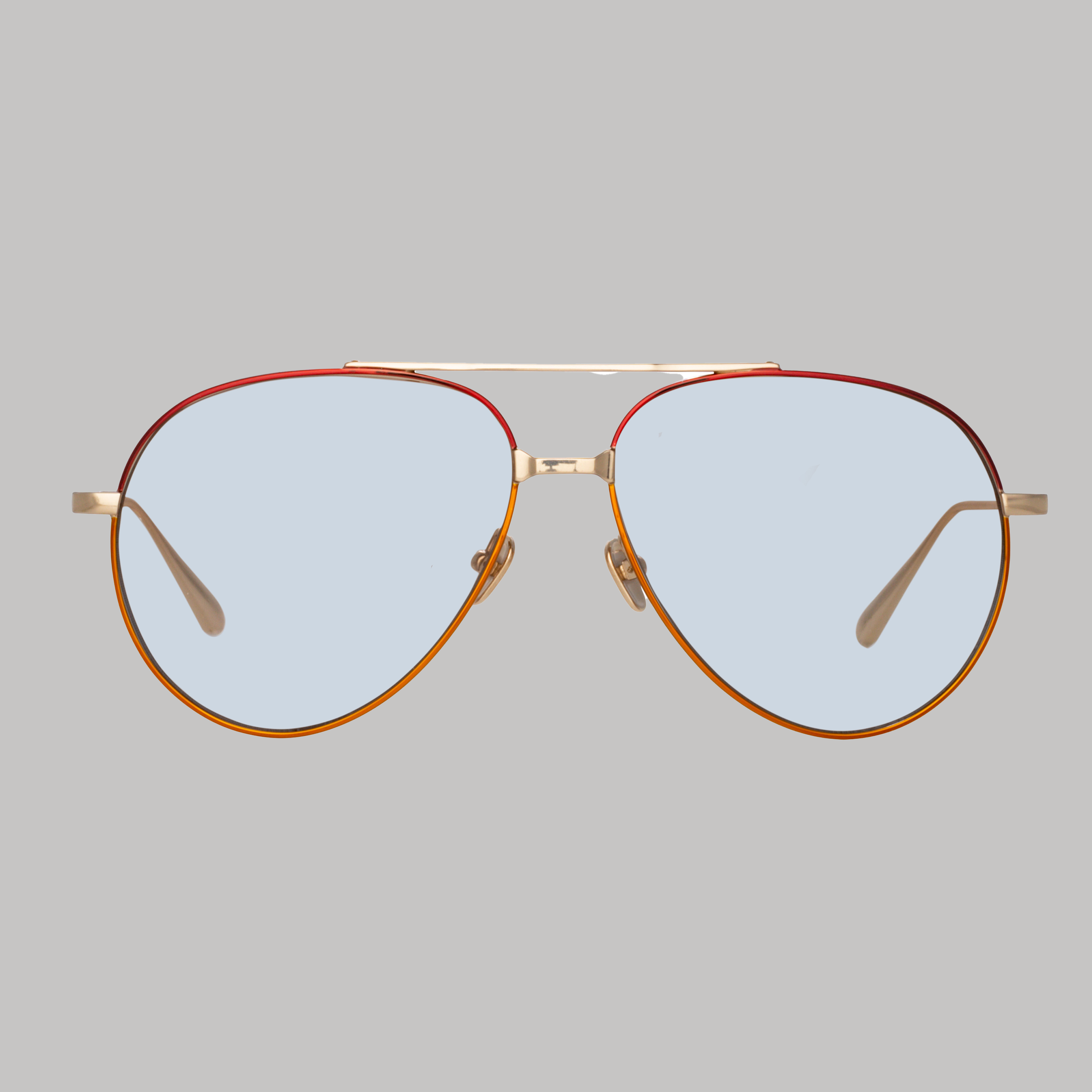 Marcelo Sunglasses in Light Blue and Red