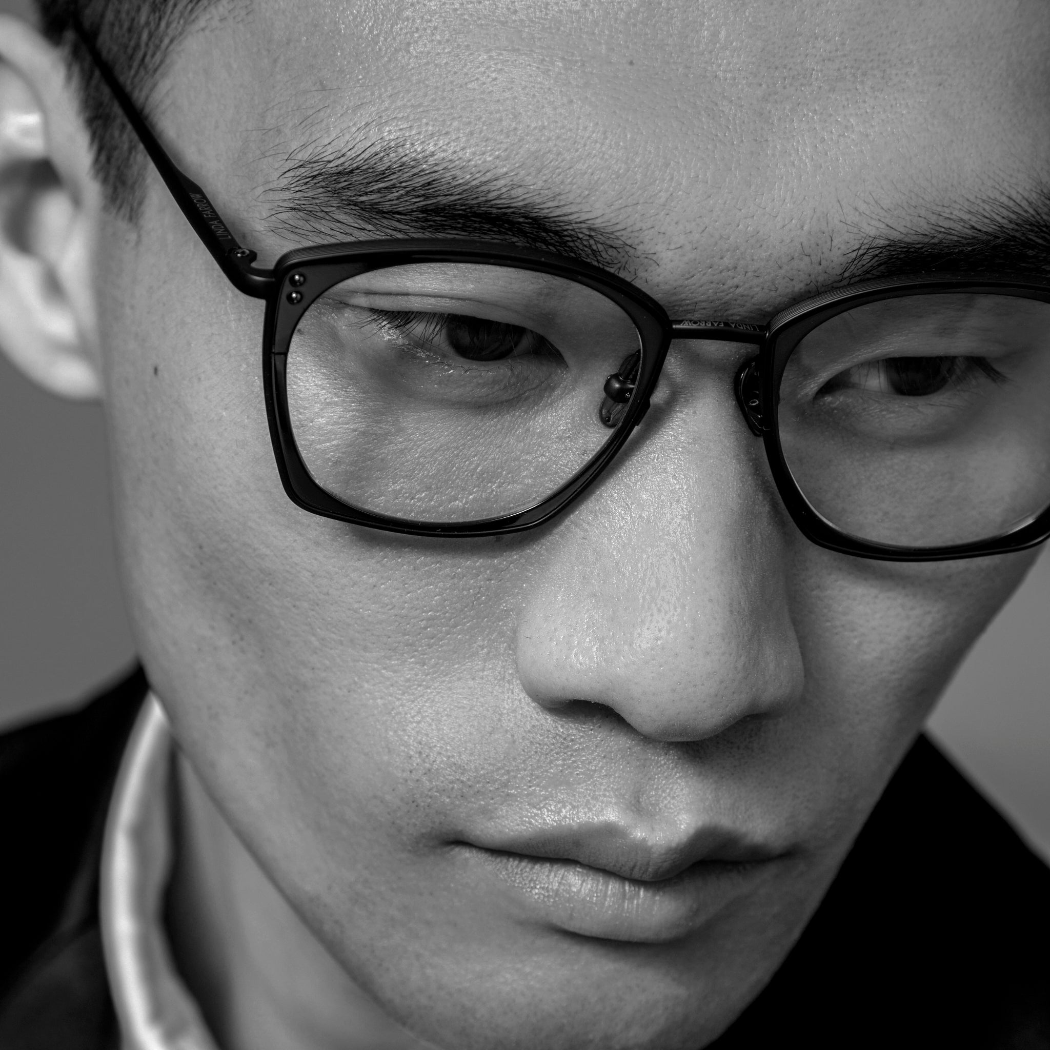 Milo Square Optical Frame in Black Matt Nickel