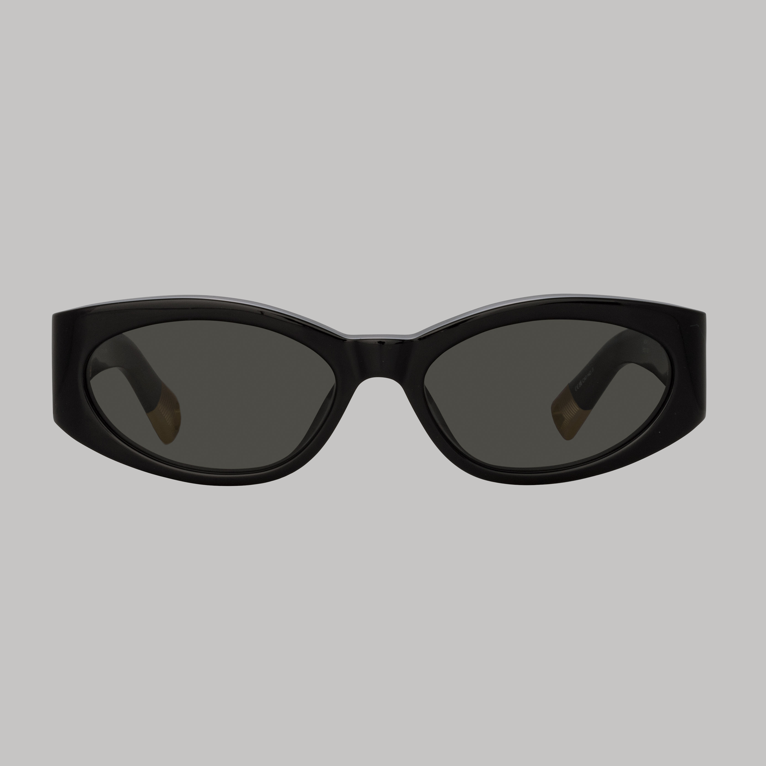 Ovalo Oval Sunglasses in Black