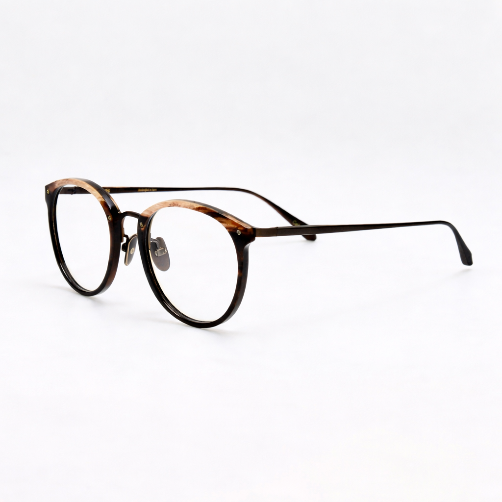 Calthorpe Optical Frame in Buffalo Horn and 925 Sterling Silver