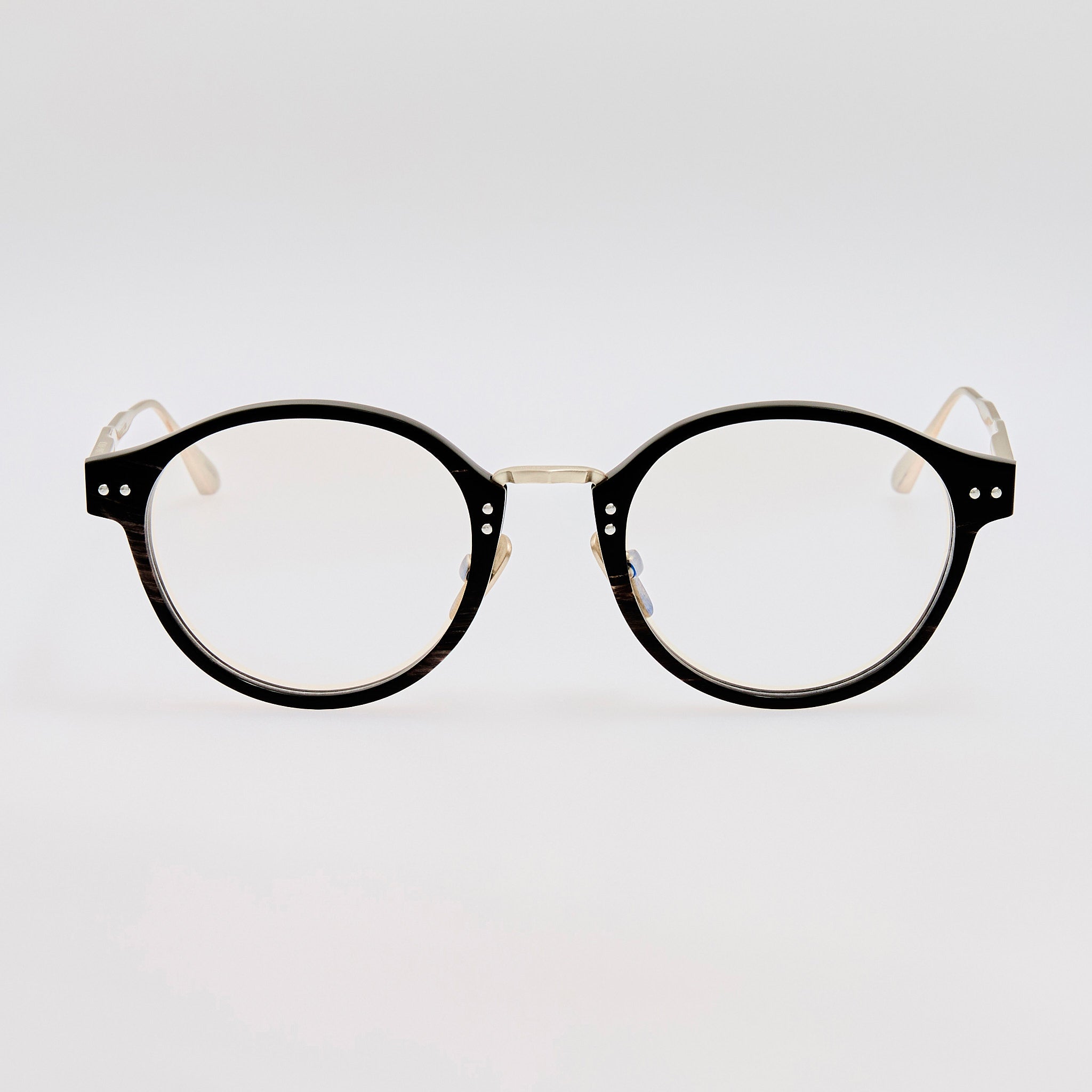 Marco Oval Optical Frame in Buffalo Horn and 925 Sterling Silver