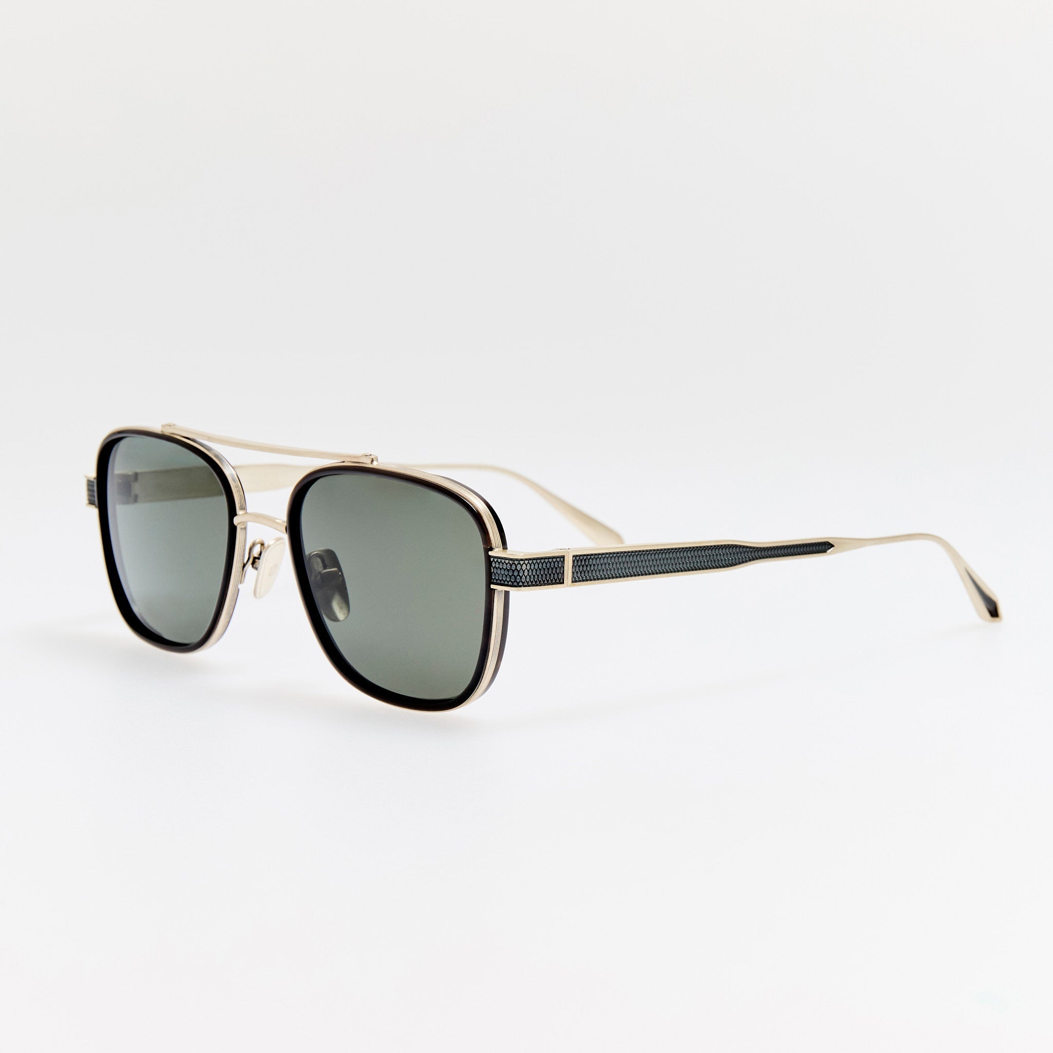 Hyde Sunglasses in Buffalo Horn and 925 Sterling Silver