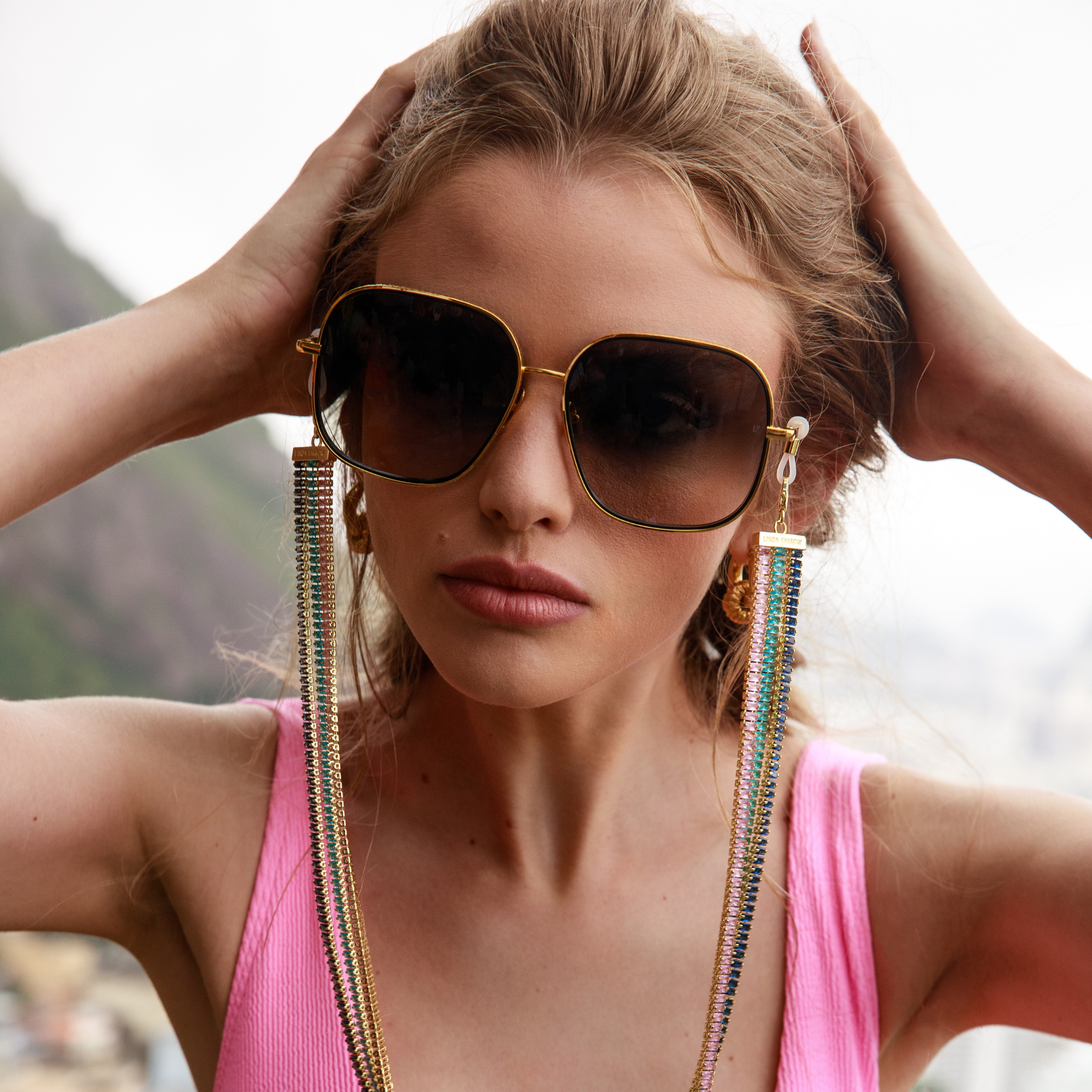 Juliana Sunglasses in 22K Yellow Gold