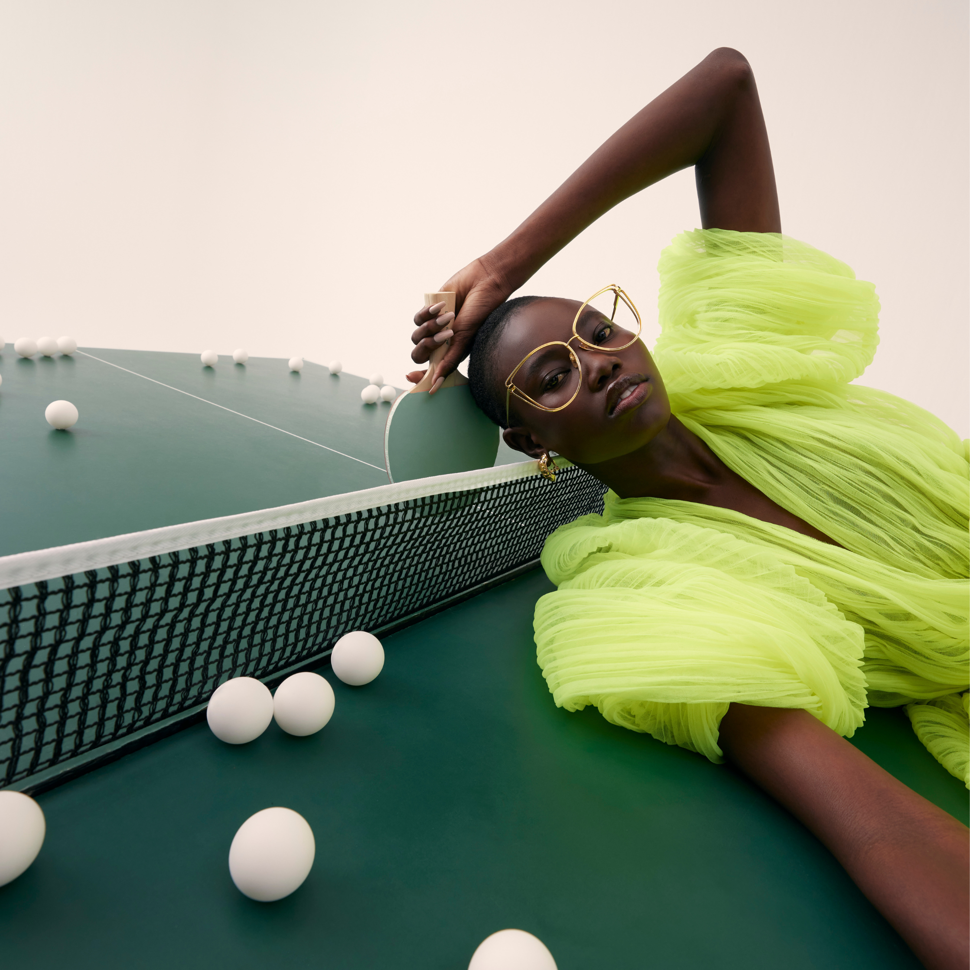 Dinah Optical Frame in 22K Yellow Gold